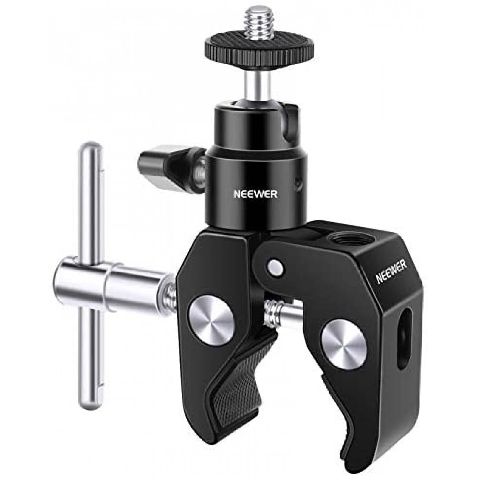 Abrazadera Neewer Montaje Cabeza Esferica Tornillo 1/4"