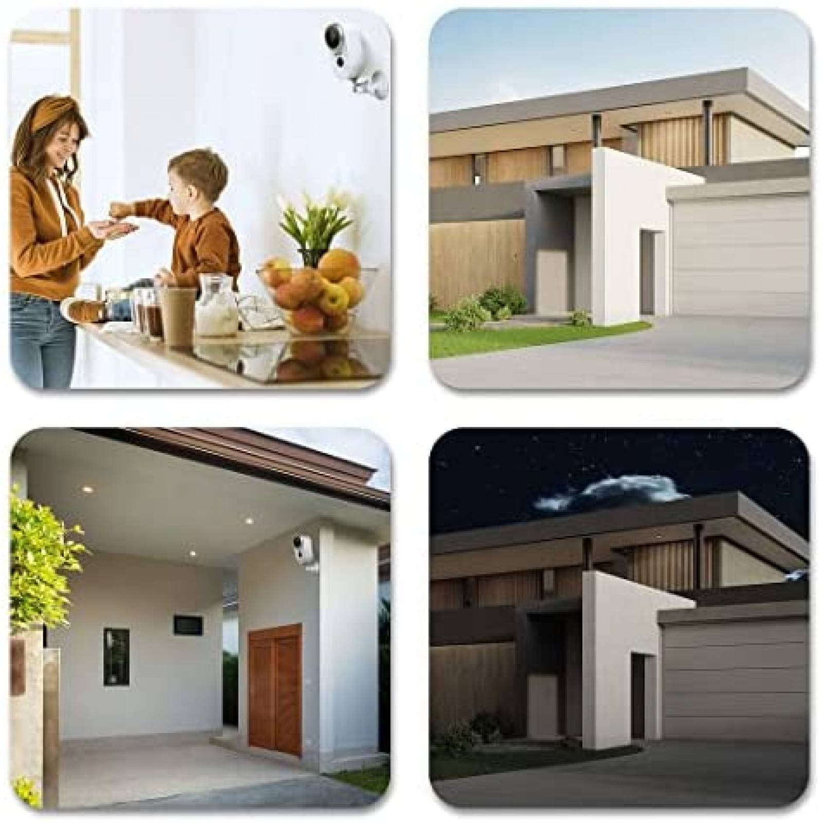 Camara Seguridad Exterior Zeeporte Inalambrica 1080p Recarga