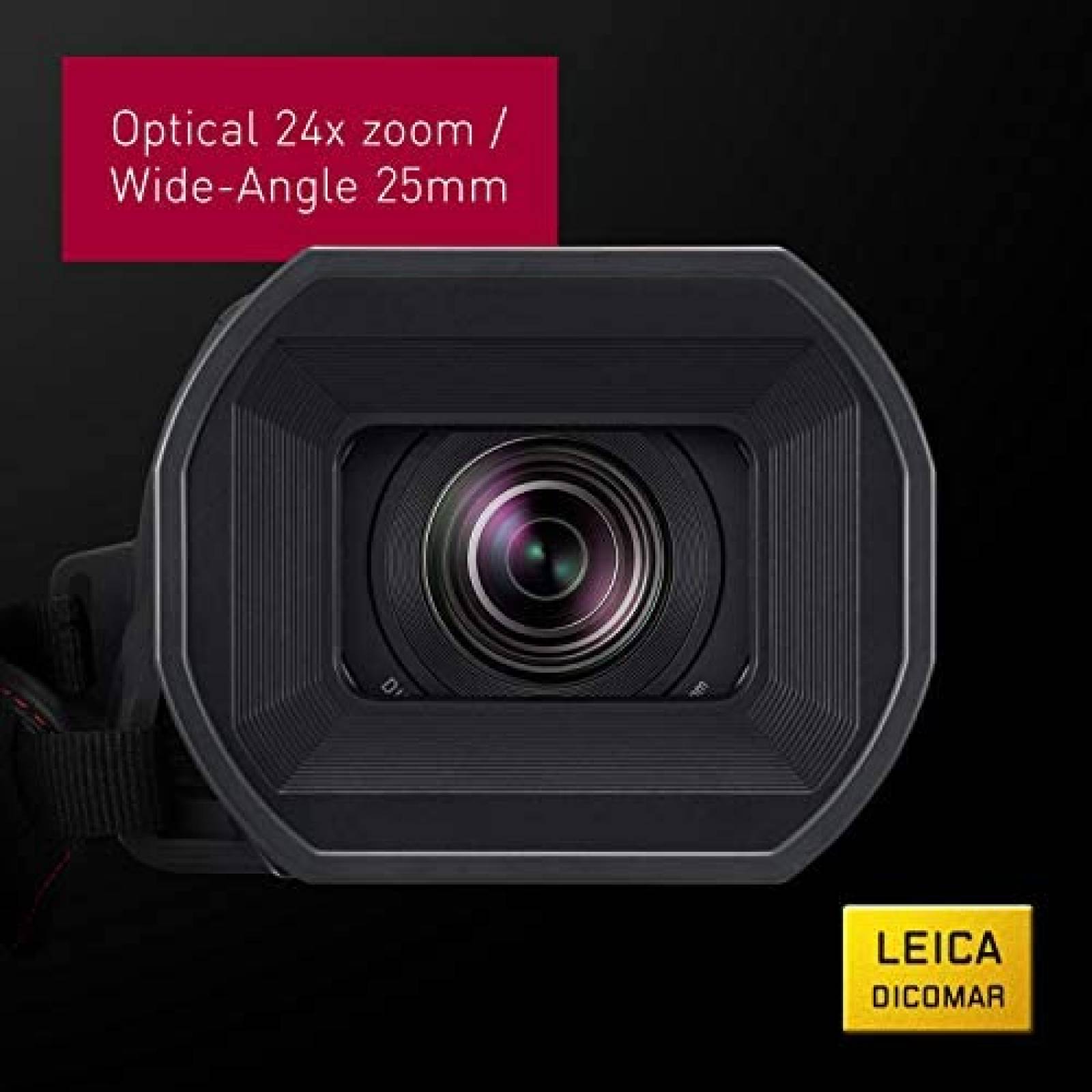 Videocamara Panasonic HC-X1500 4K c/Zoom de 24X Wifi -Negro