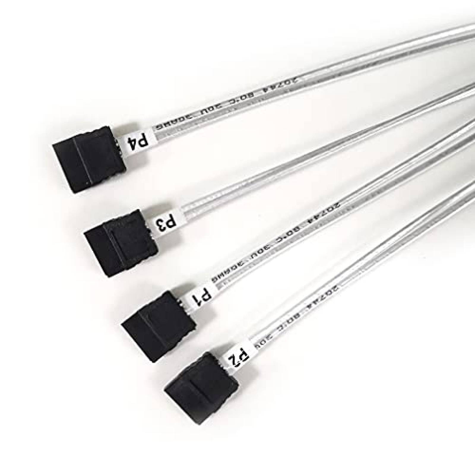 Cable SATA 10Gtek SFF-8087 Macho a 4X SATA de 0.8M -Negro