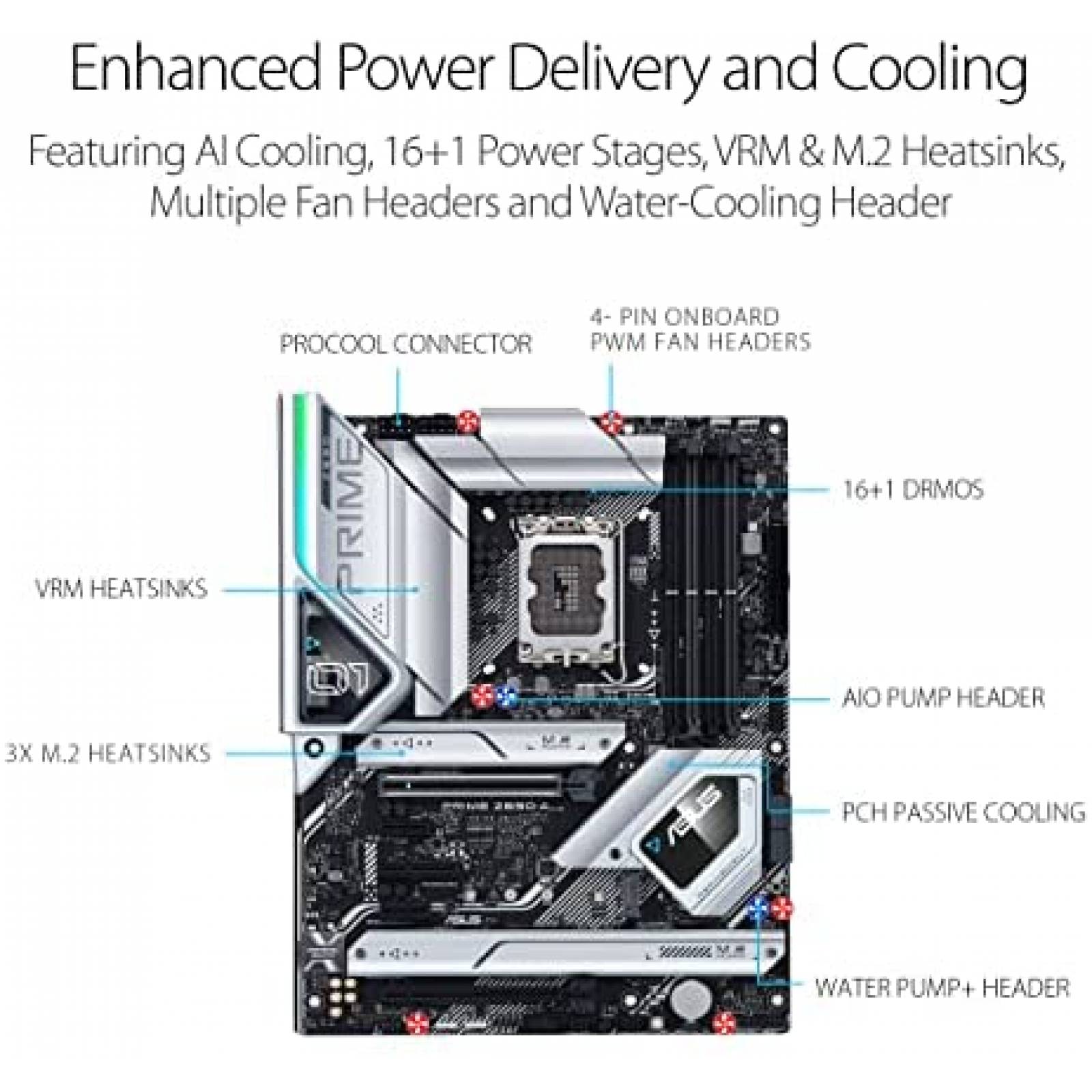 Tarjeta madre ASUS Prime Z690-A ATX DDR5 LGA 1700 128 GB