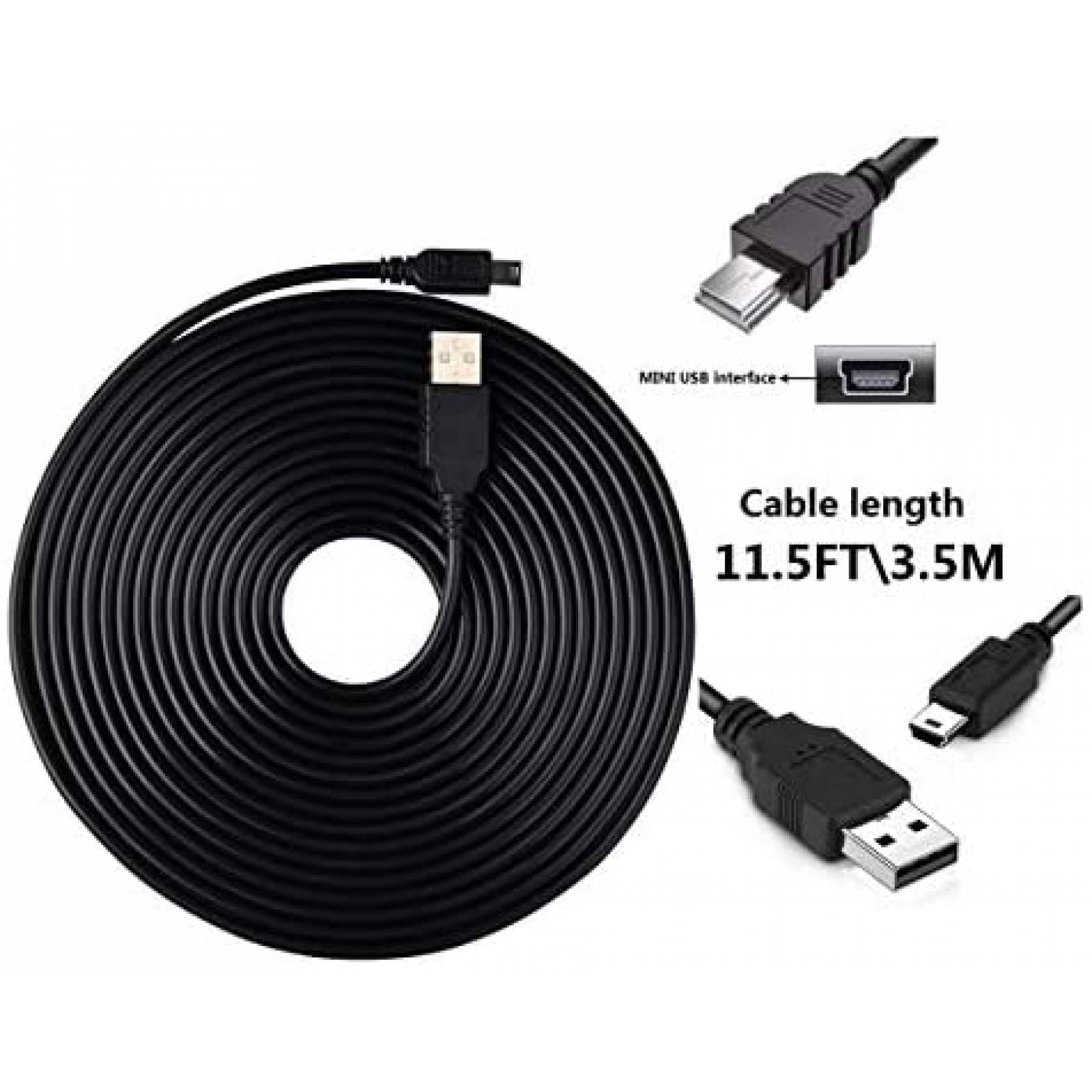 Cable Cargador ATYFUER 11.5ft para Dispositivo GPS Garmin