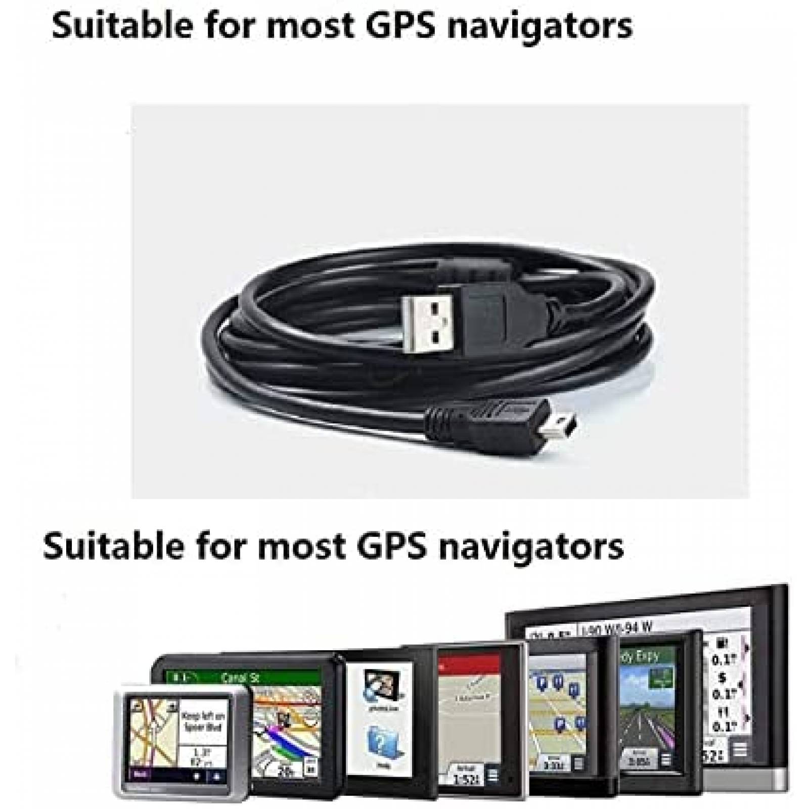 Cable Cargador ATYFUER 11.5ft para Dispositivo GPS Garmin