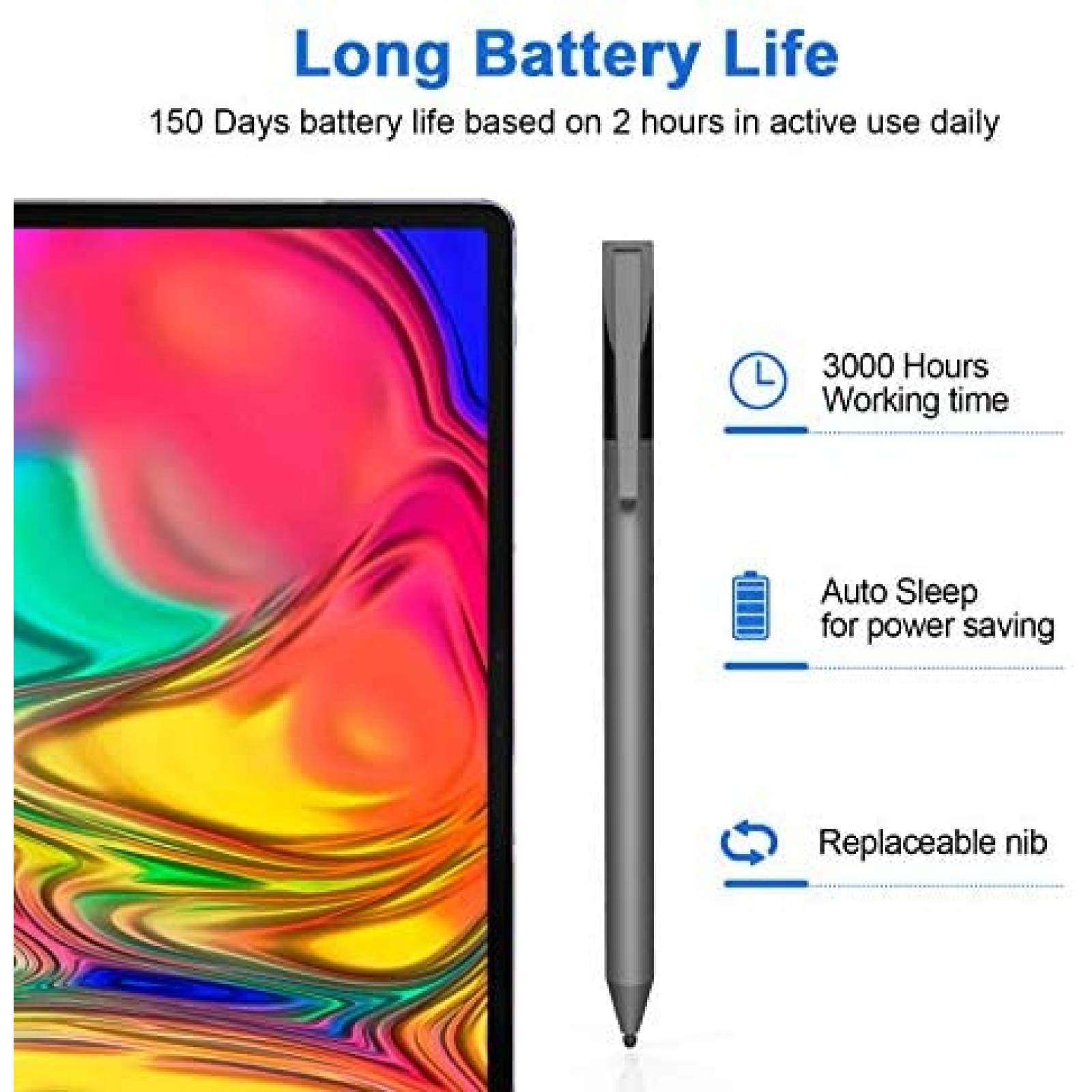 Pluma inteligente AZX USI 4096 niveles de presion -Negro