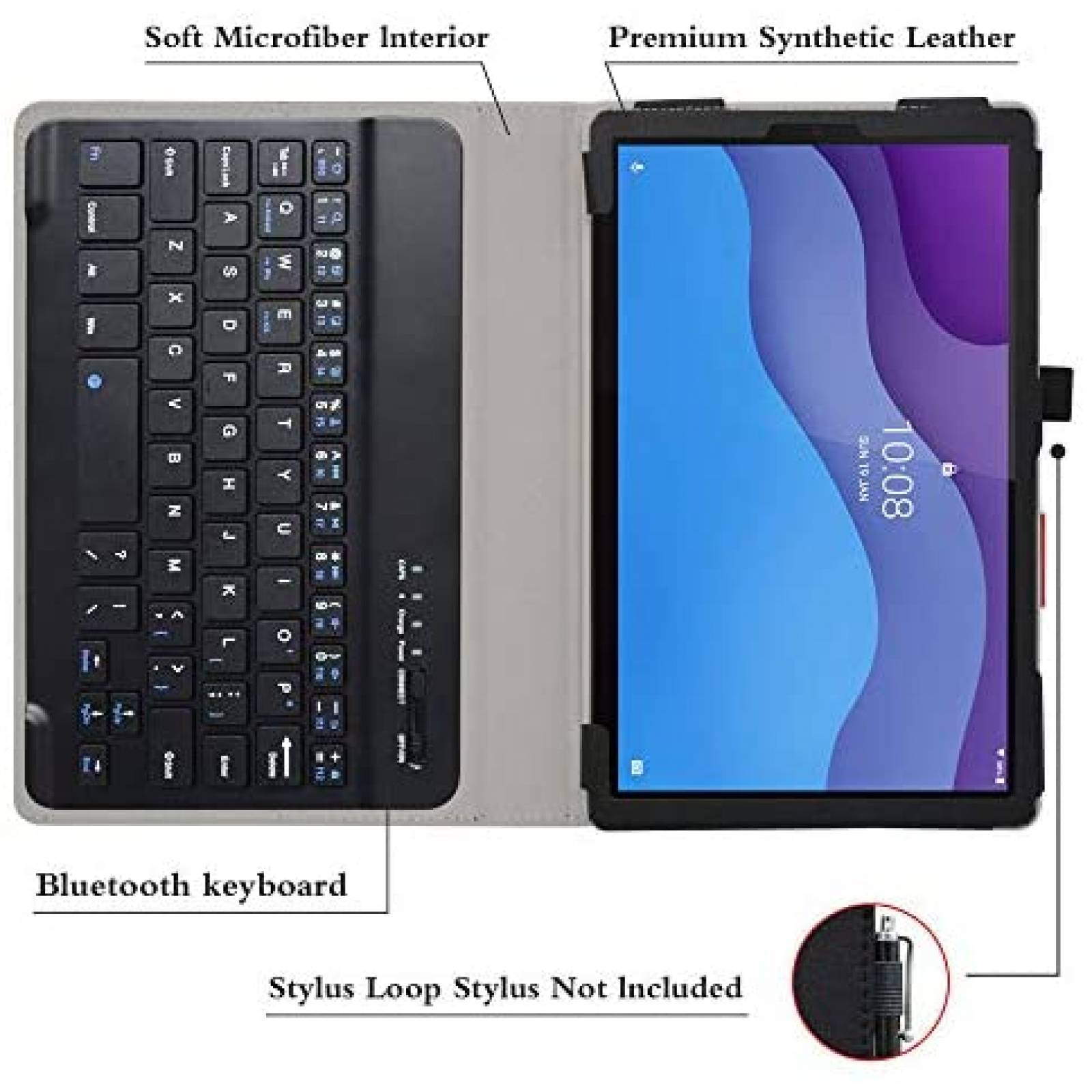 Funda teclado Bige 10001959-1 Compatible Lenovo Tab M10