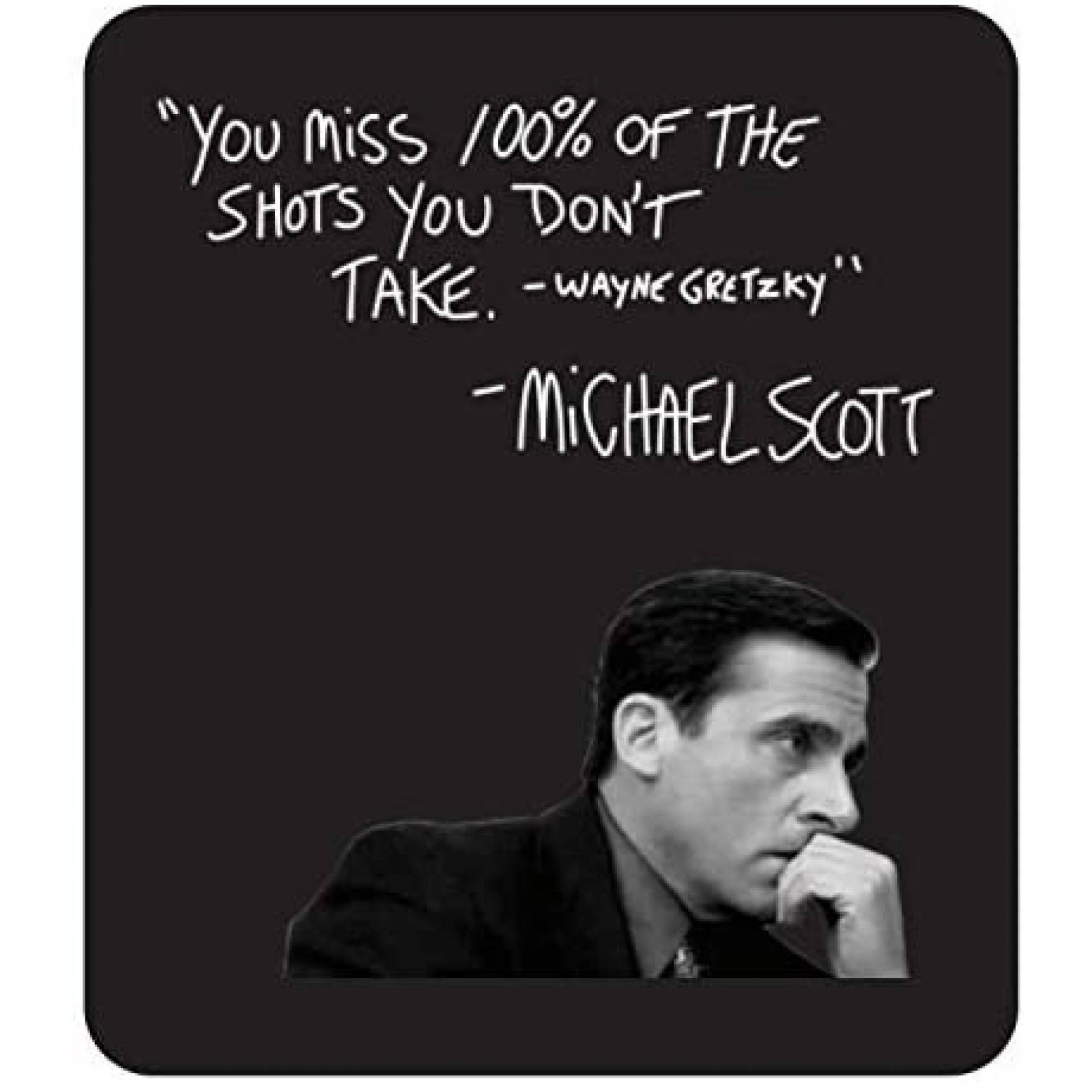 Mousepad Cool TV Props Michael Scott Quote Antideslizante