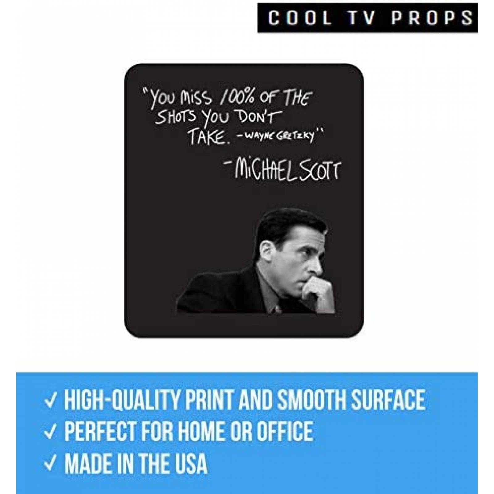 Mousepad Cool TV Props Michael Scott Quote Antideslizante