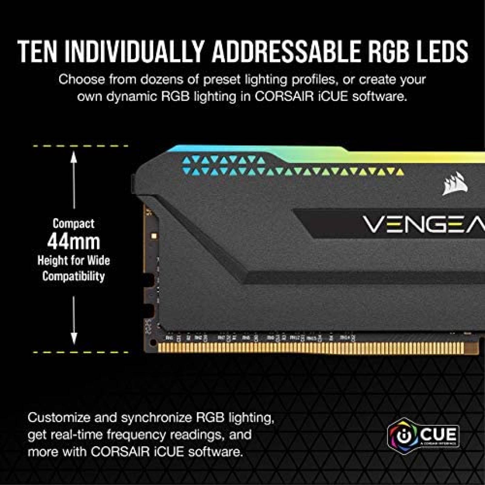 Memoria RAM Corsair Vengeance RGB Pro SL 16GB (2x8GB) DDR4