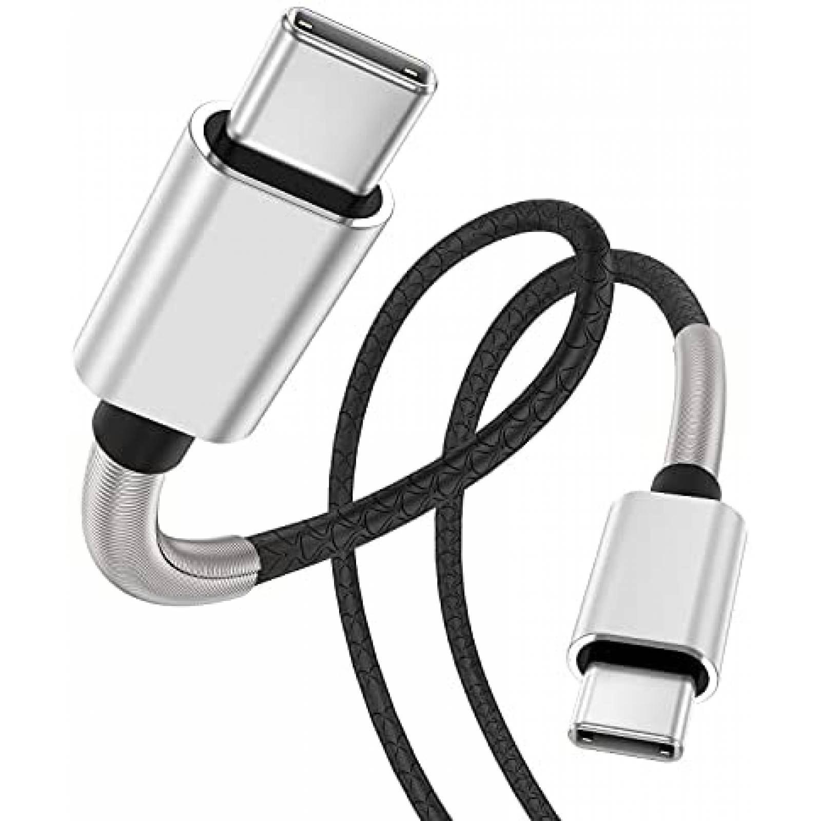 Cable USB-C a USB-C de suministro de energía, 3 pies | Cable tipo C a tipo  C para teléfono inteligente, tableta, laptop, consolas de juegos