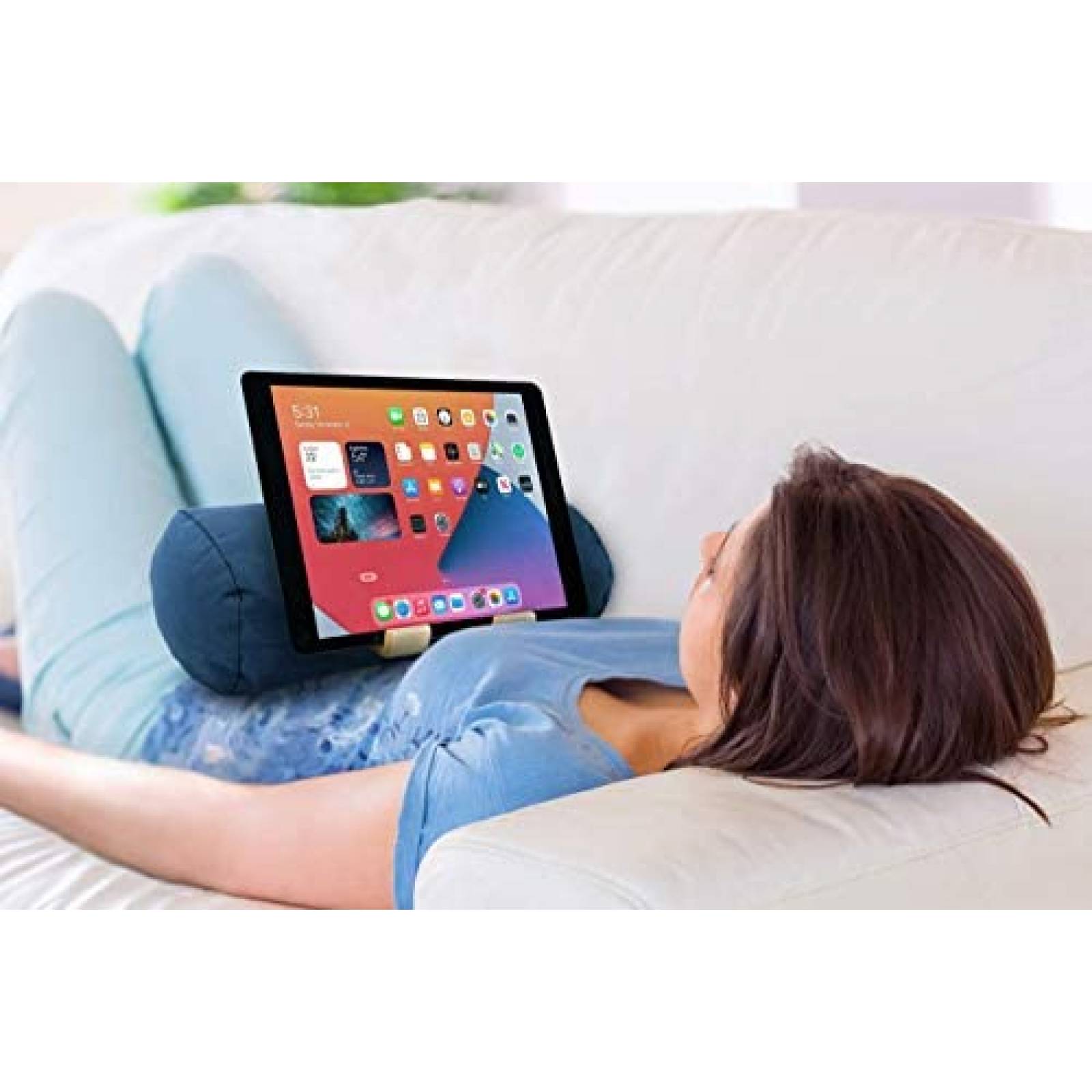Cama Puf para Tablet Digital Nc 12'' x 6.5'' x 4'' -Azul