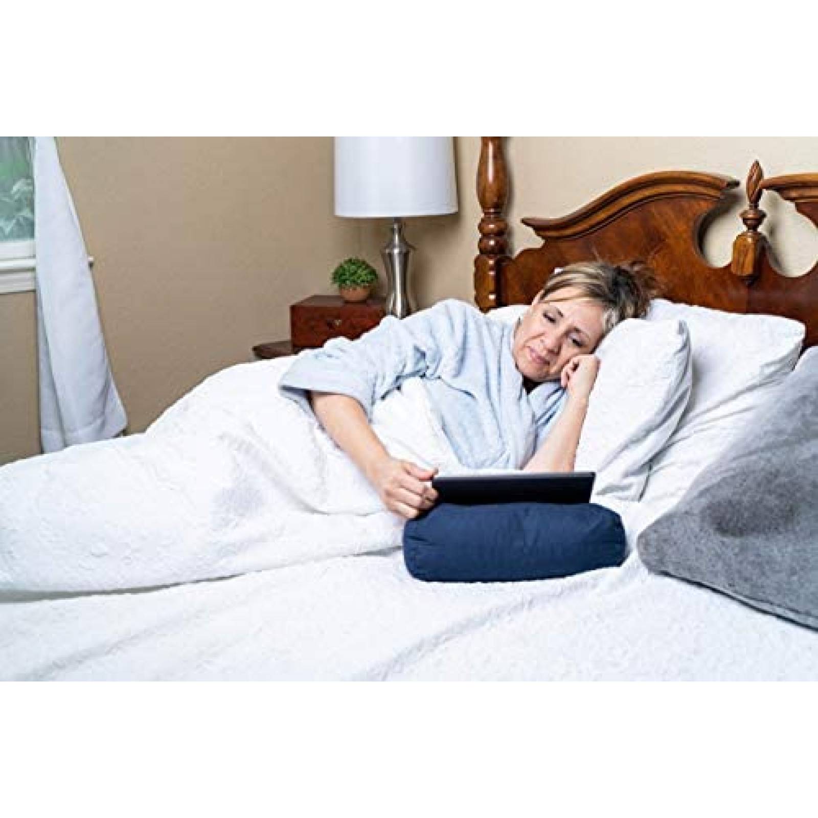 Cama Puf para Tablet Digital Nc 12'' x 6.5'' x 4'' -Azul