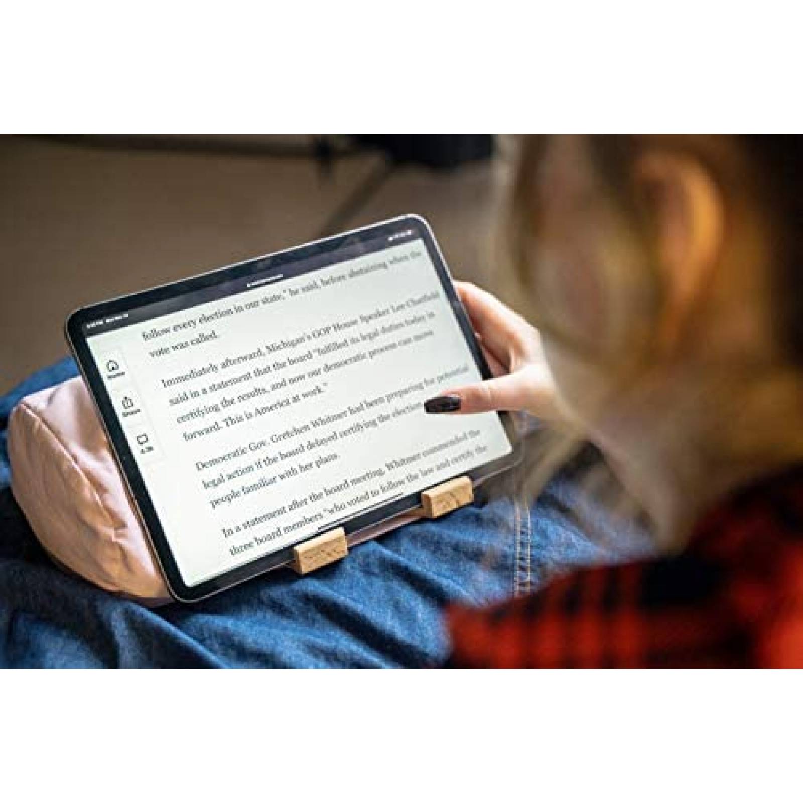 Cama Puf para Tablet Digital Nc 12'' x 6.5'' x 4'' -Azul