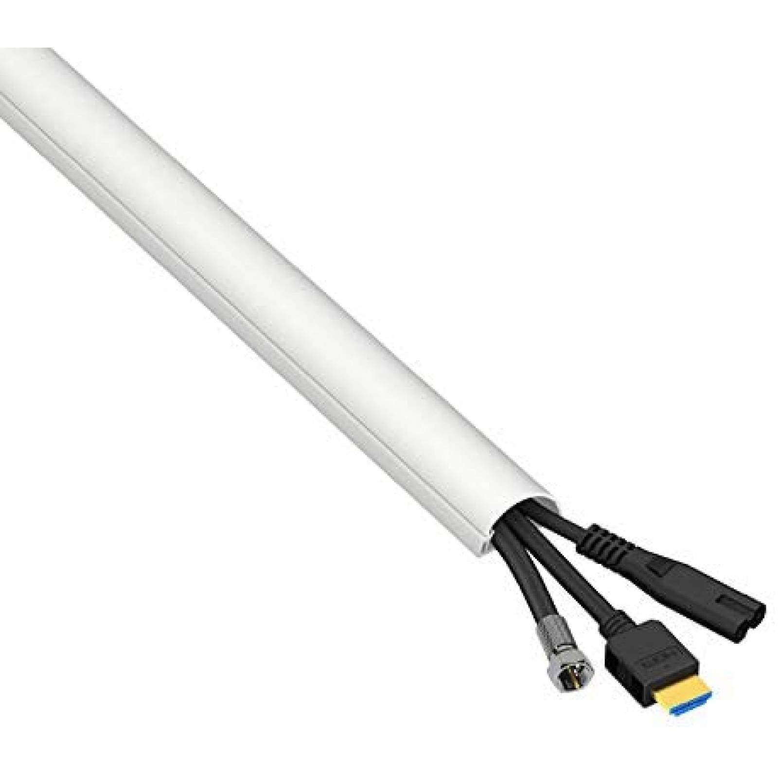 Covertura Cables D-Line 78" Organizador Adhesivo -Blanco