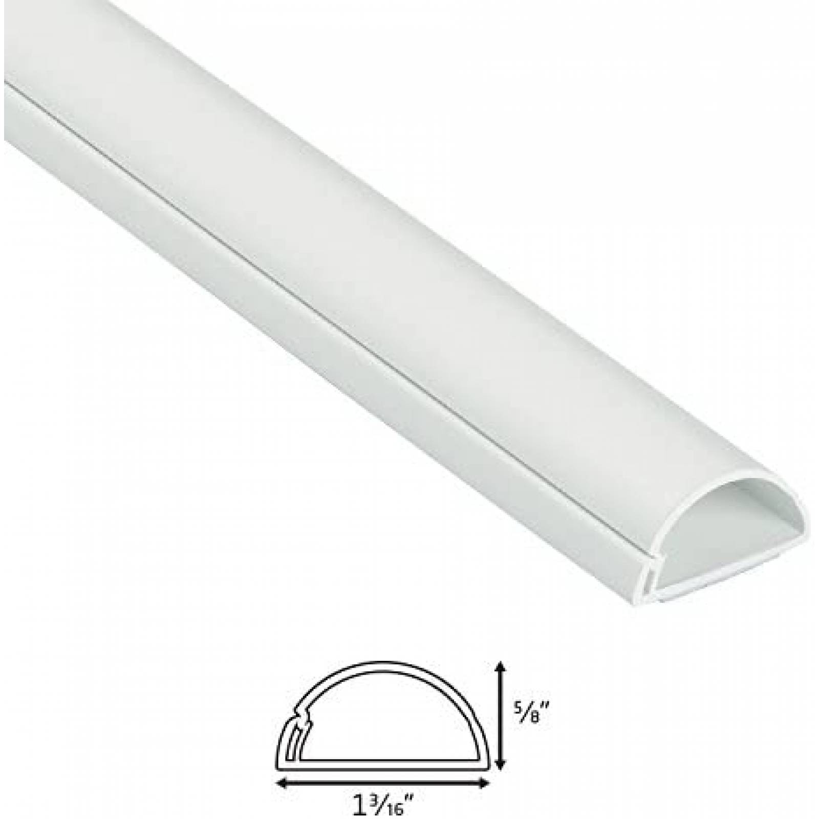 Covertura Cables D-Line 78" Organizador Adhesivo -Blanco