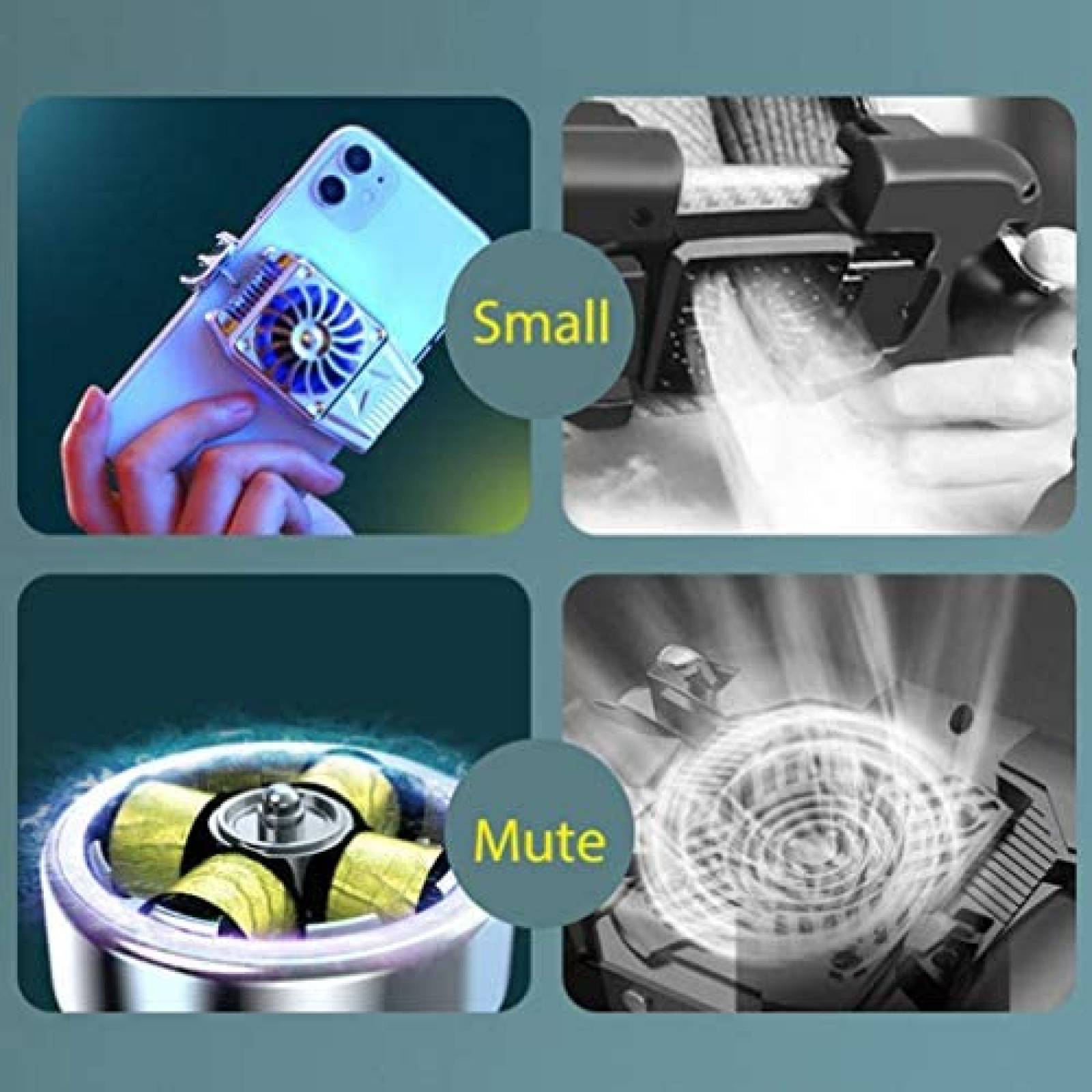 Enfriador Smartphone EMISH Universal Mini Gaming -Gris