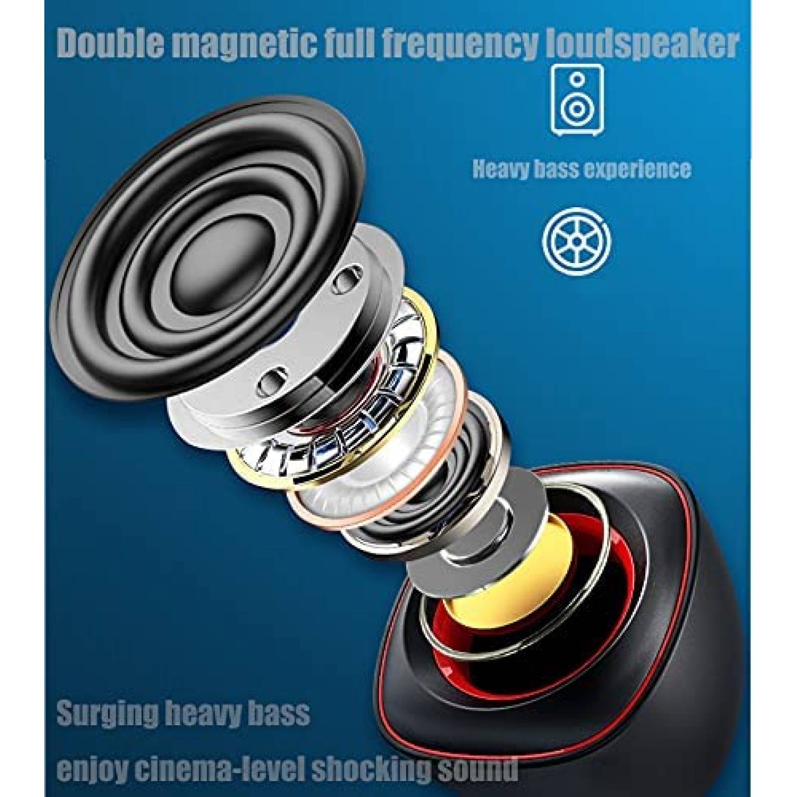 Bocina FENOMO Mini Para Computadora de Escritorio -Negro