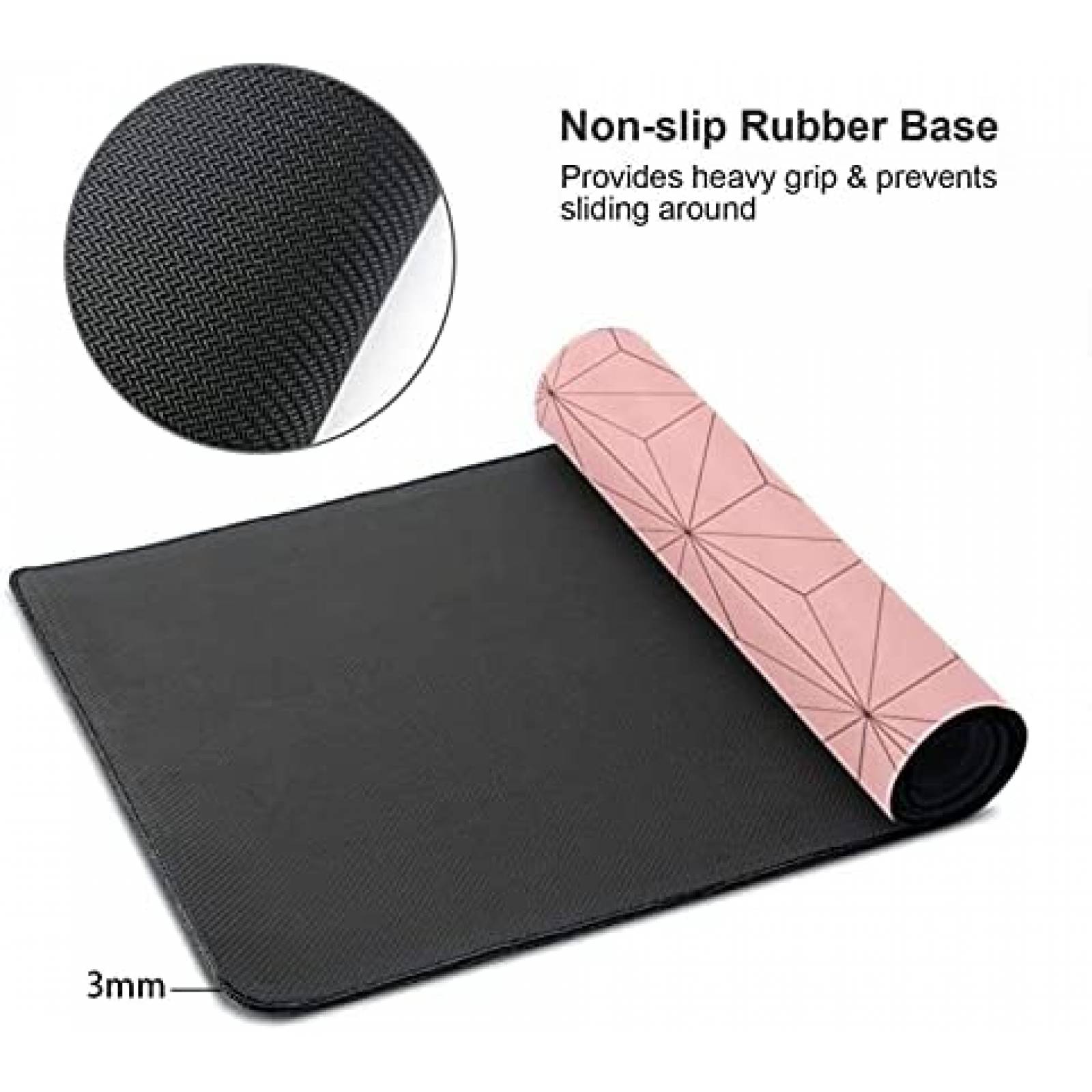 Mouse Pad Generico 15,8x35,5'' Antideslizante -Rosa