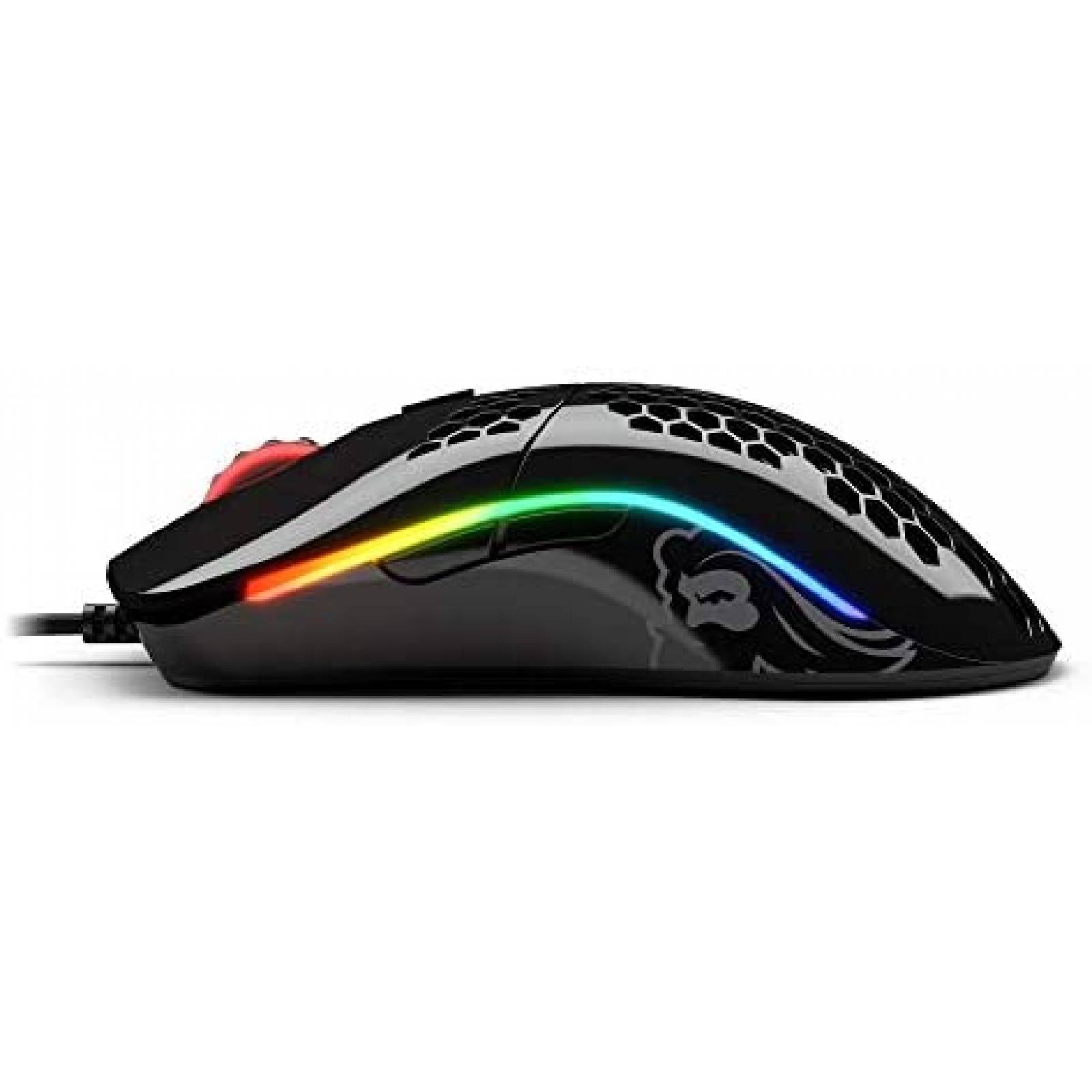 Mouse Gamer Glorious Model O- USB con Luz LED -Negro