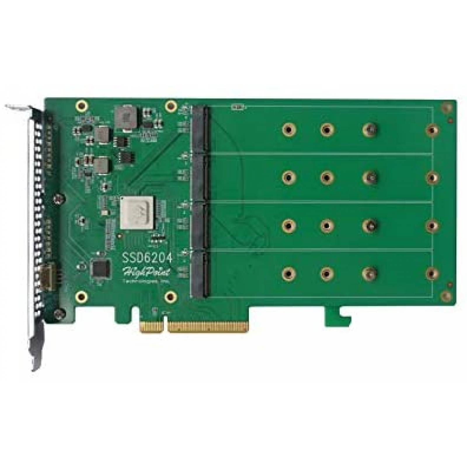 Controlador Raid NVMe HighPoint Technologies SSD6204 4X