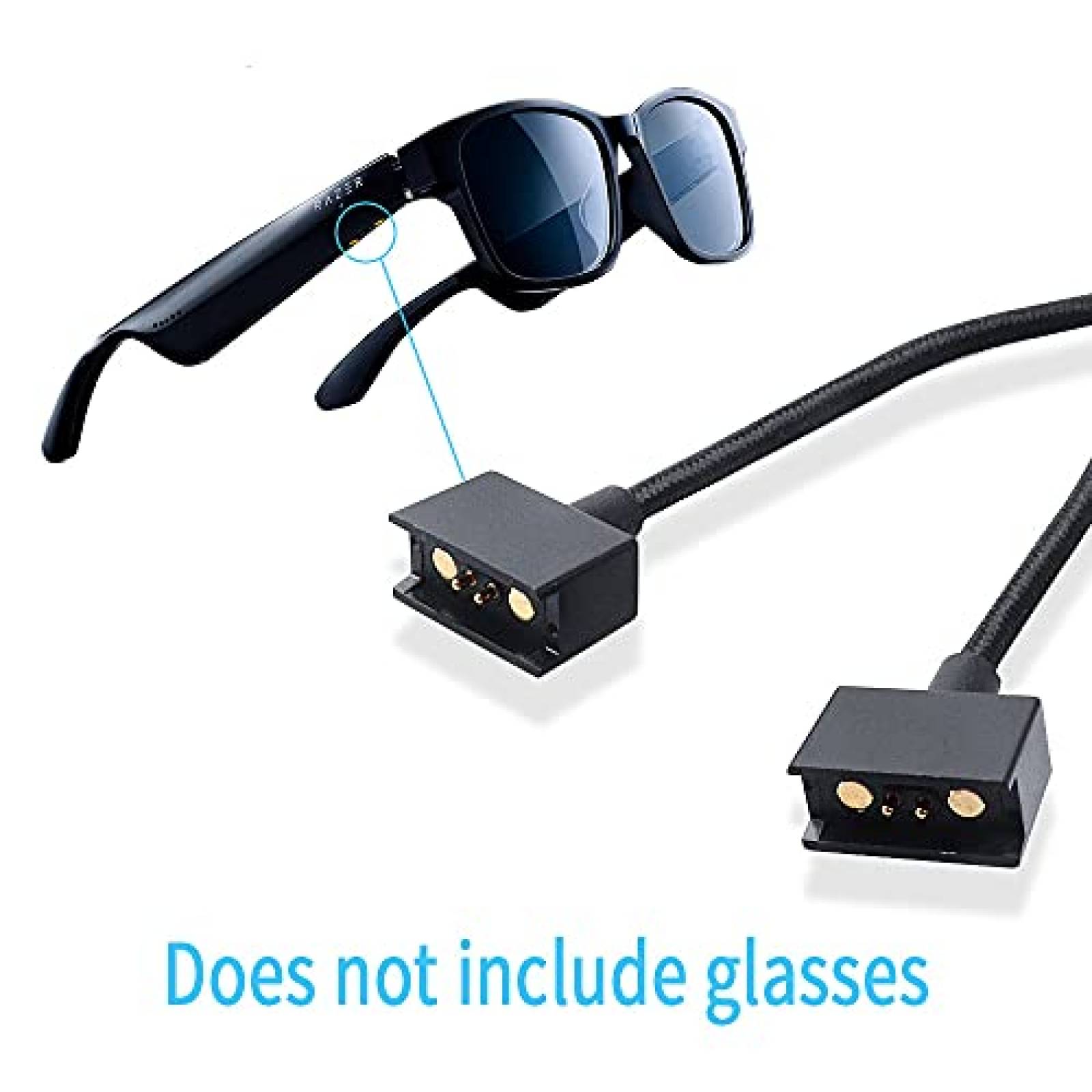 Cable USB HUYUN de carga para gafas Razer anzu -Negro