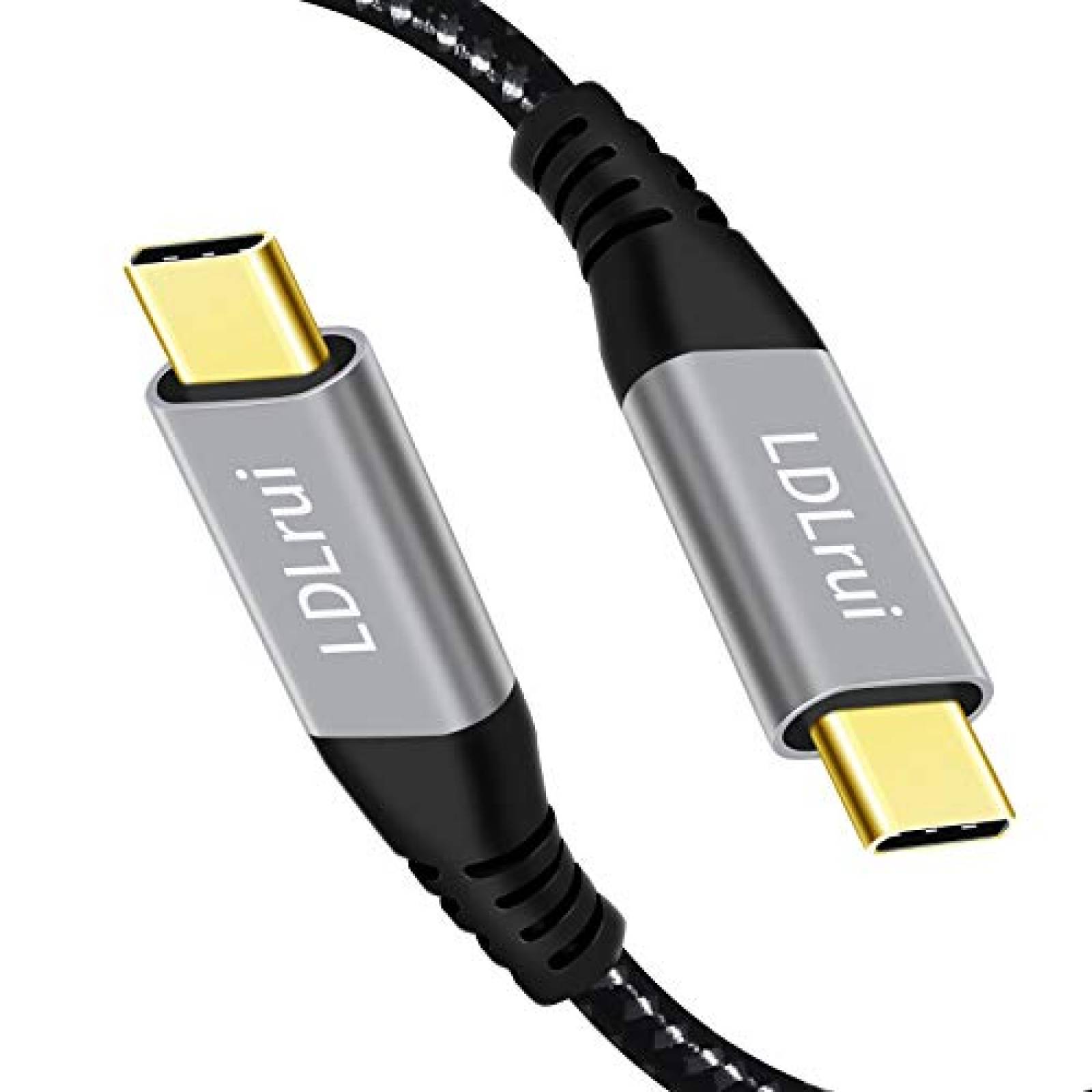 Cable USB tipo C a USB tipo C LDLrui 3ft 100W -Negro