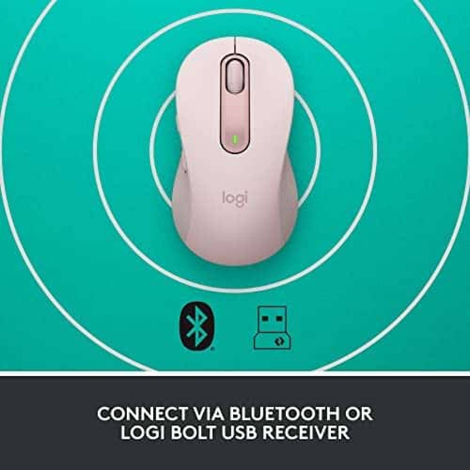 Mouse Logitech Signature M650 Inalambrico Tamao Mediano