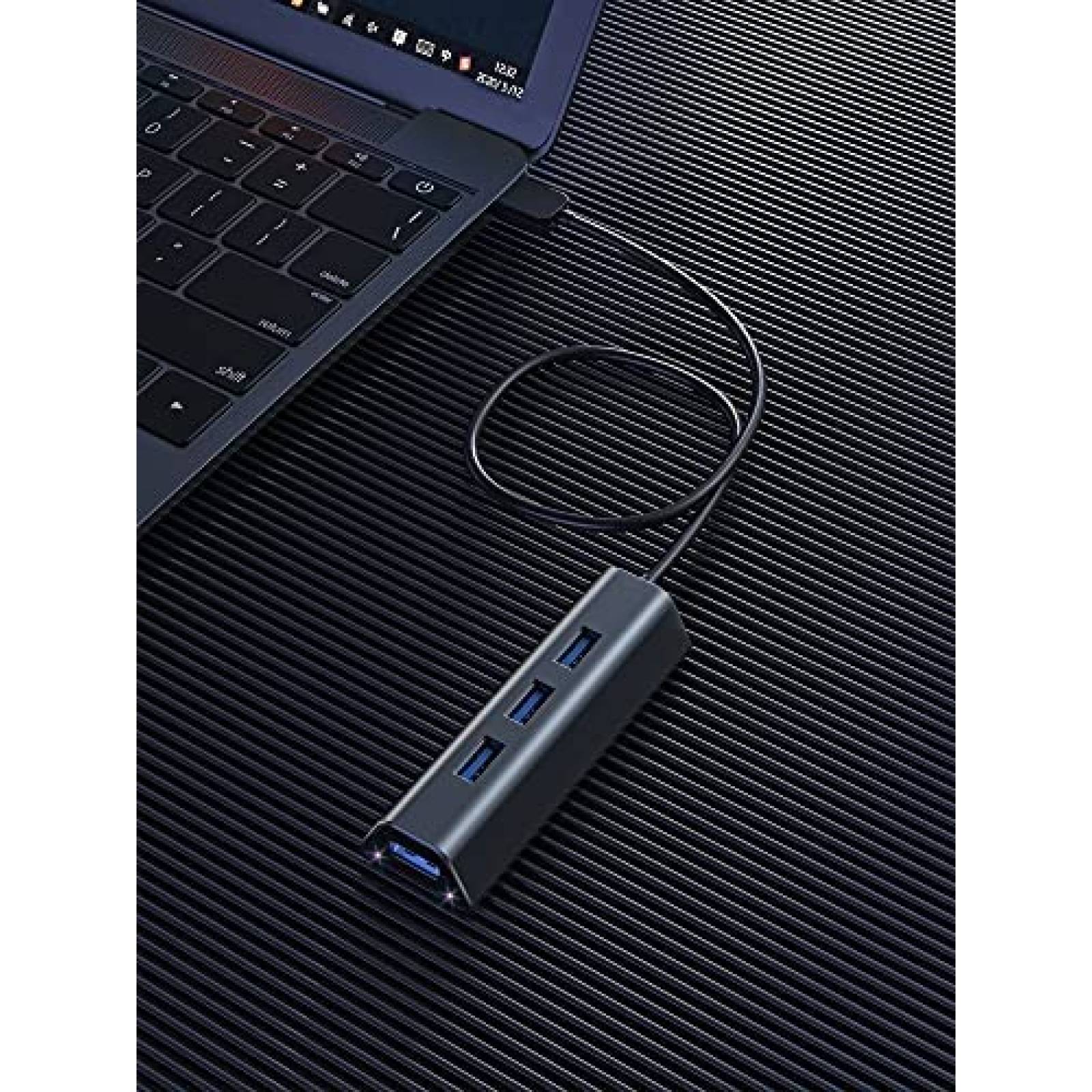 Adaptador USB MEANHIGH Compatible USB 3.0 Ultra Slim -Gris