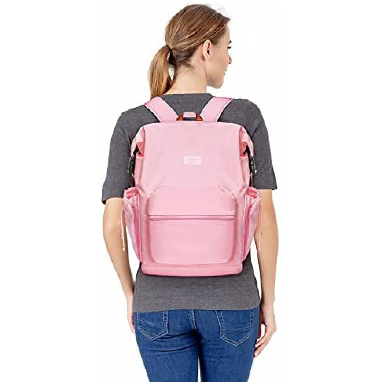 Mochila MOSISO 15,75''x12''x6'' Para Laptop 15.6'' -Rosa