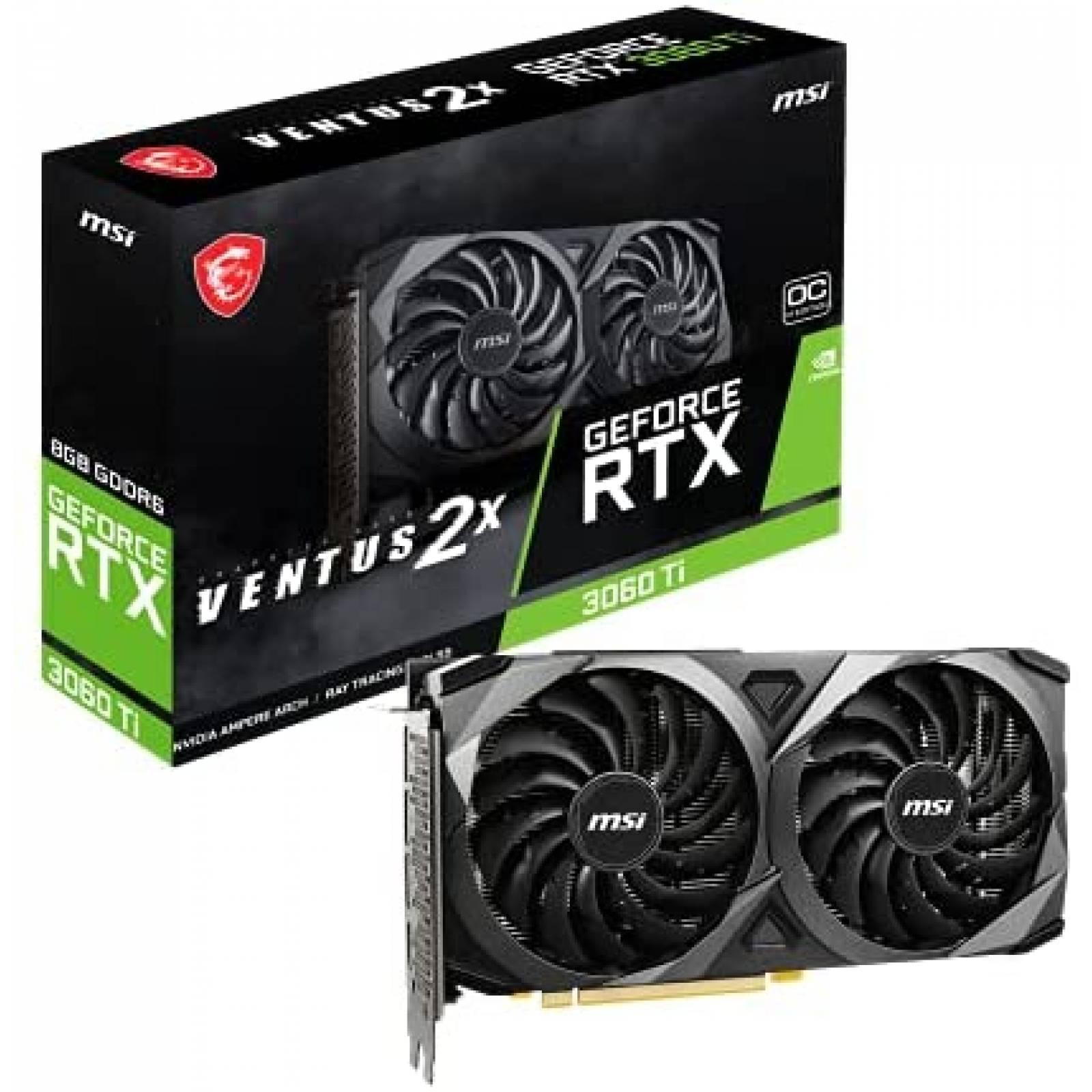 Tarjeta Grafica MSI GeForce RTX 3060 Ti LHR 8GB GDRR6 256Bit