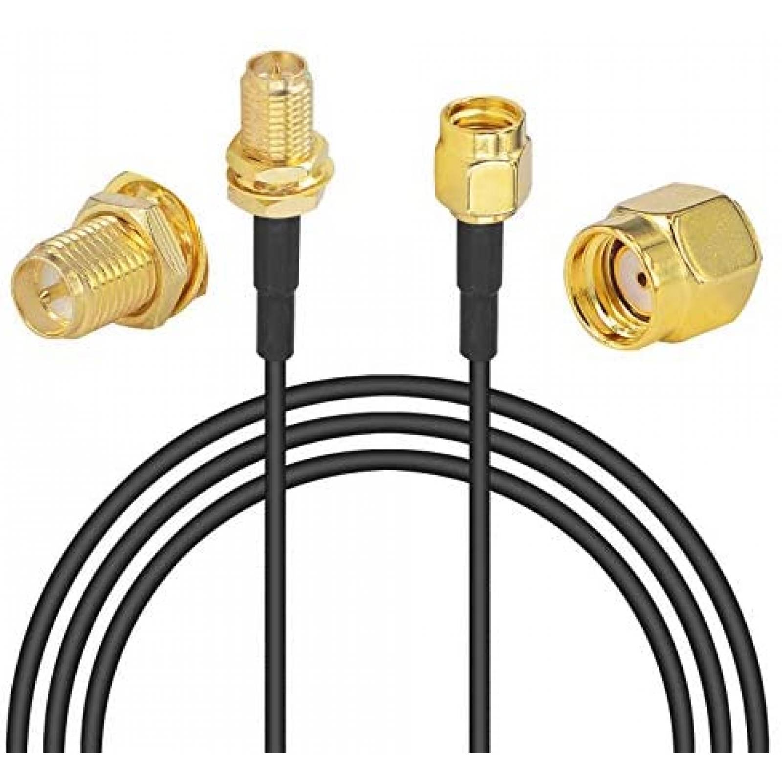 Cable de extension para antena WiFi Nisaea RG174 6 pies