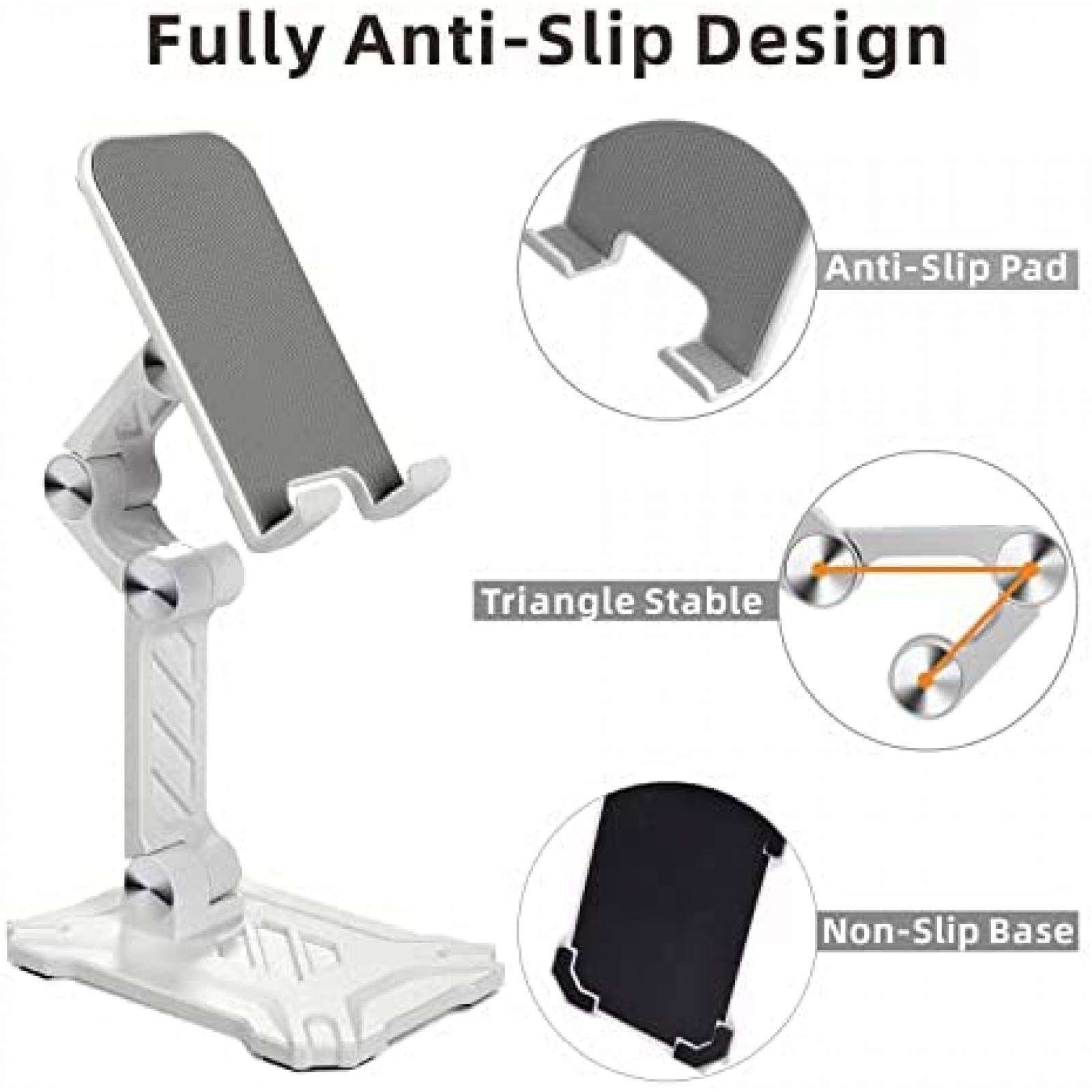 Soporte para Celular/Tablet Onioc de 13.5cm -Blanco