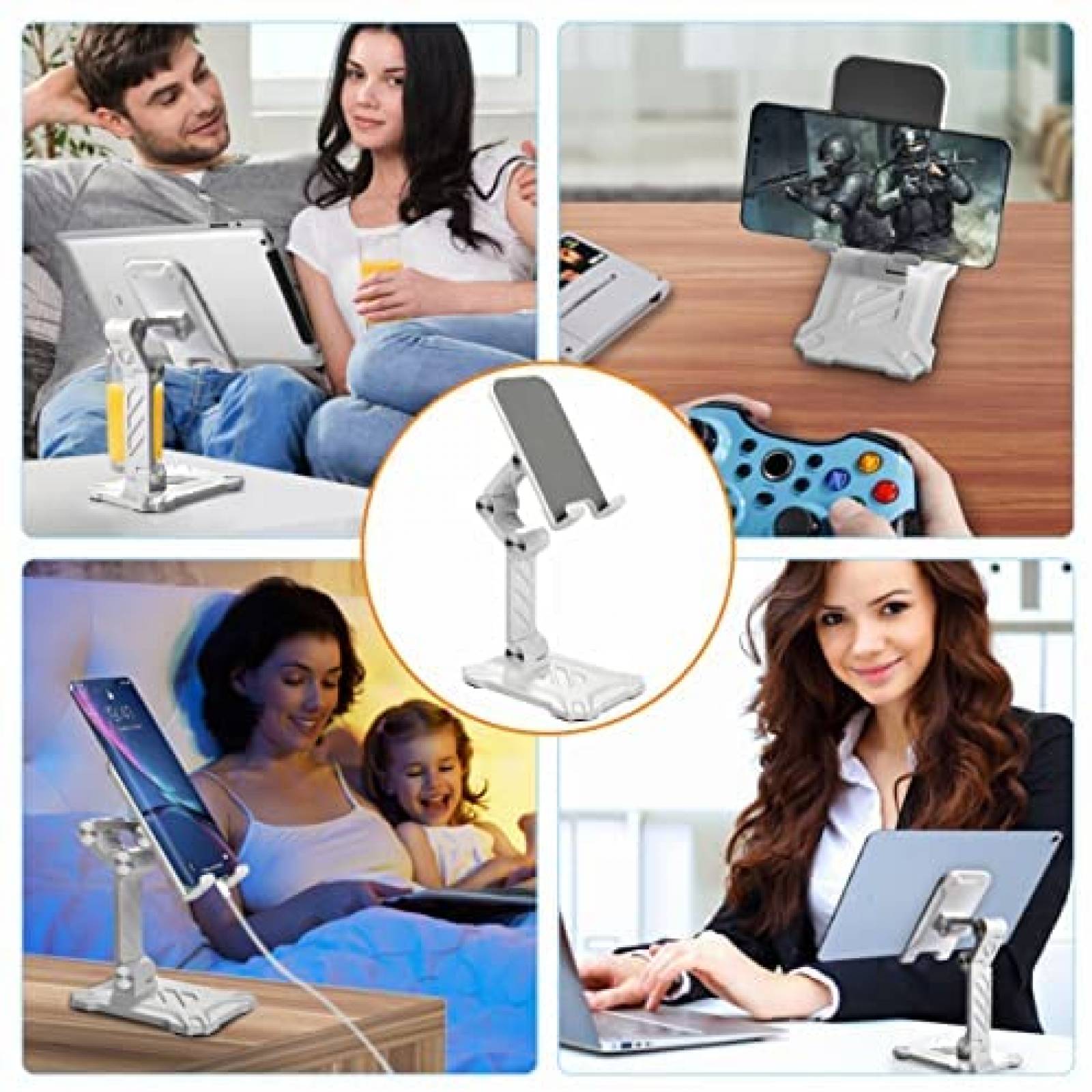 Soporte para Celular/Tablet Onioc de 13.5cm -Blanco