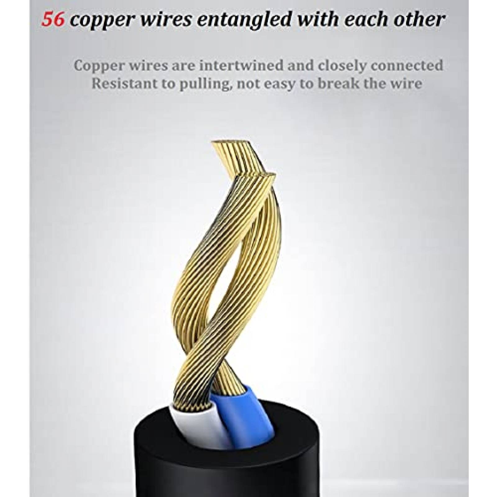 Cable Cargador PEA USB C Divisor 2 en 1 Carga Rapida -Negro