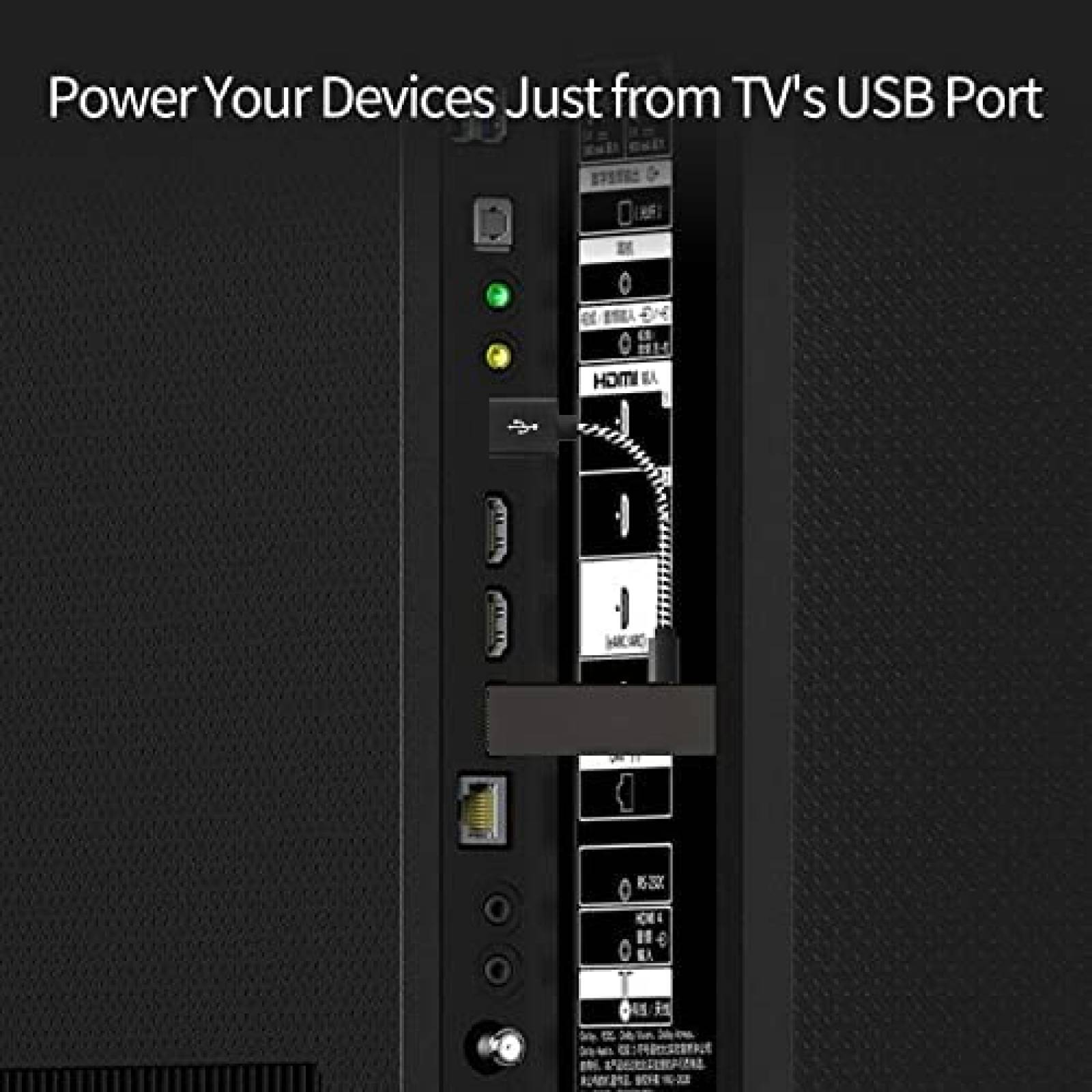 Cable micro USB PODLINE ara transmision de TV Stick -Negro