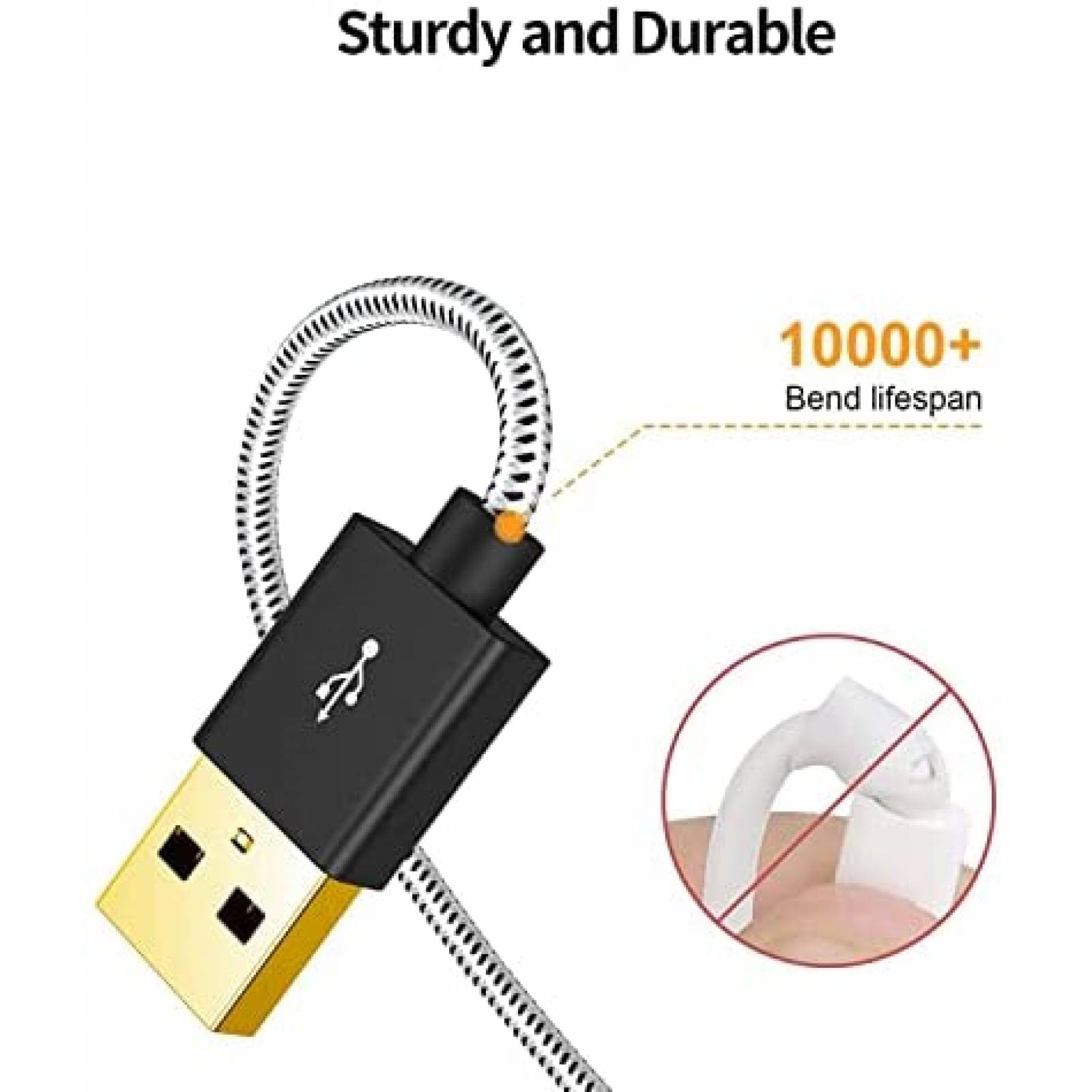 Cable micro USB PODLINE ara transmision de TV Stick -Negro