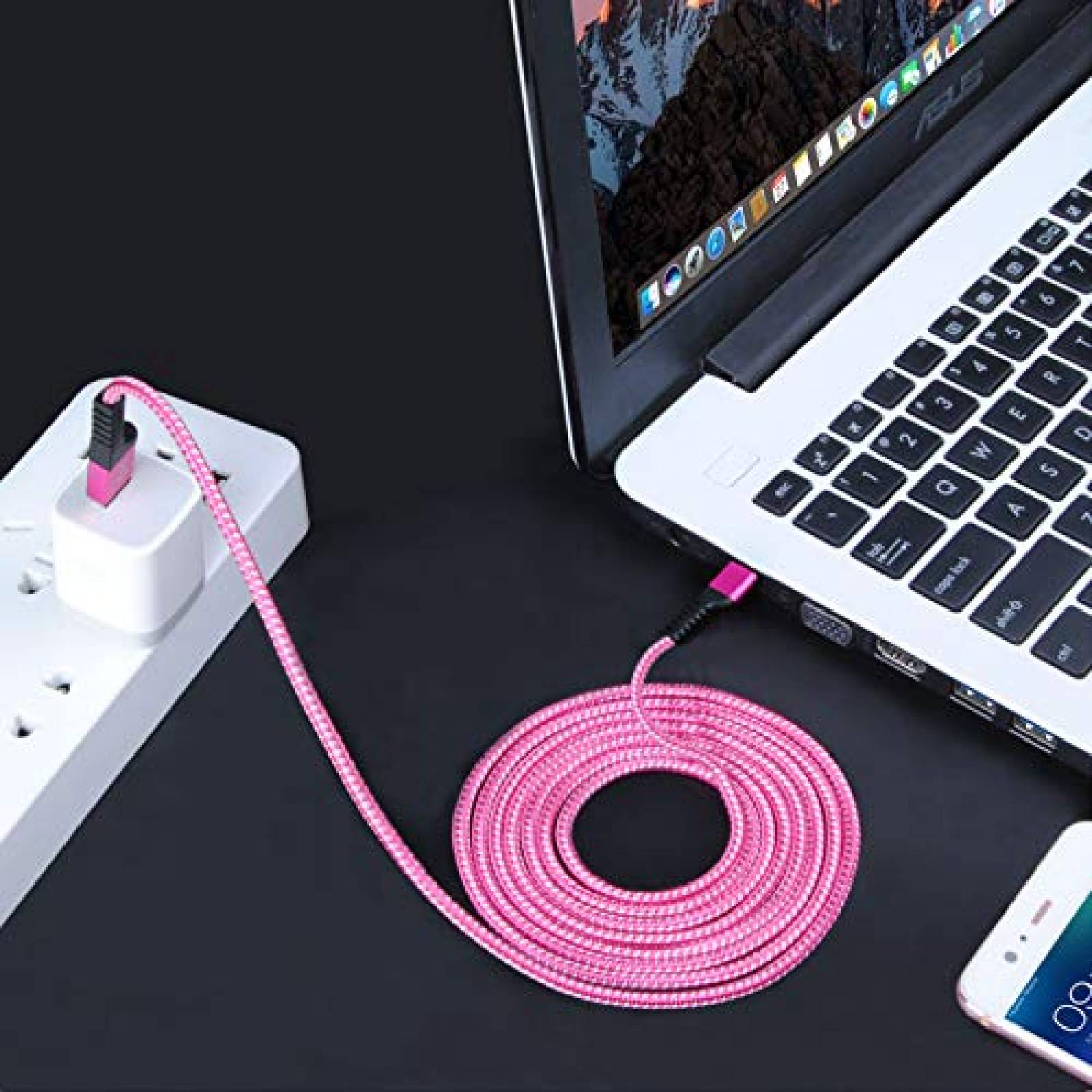Cable USB tipo C Radidi 5 unidades de 6 pies carga rapida