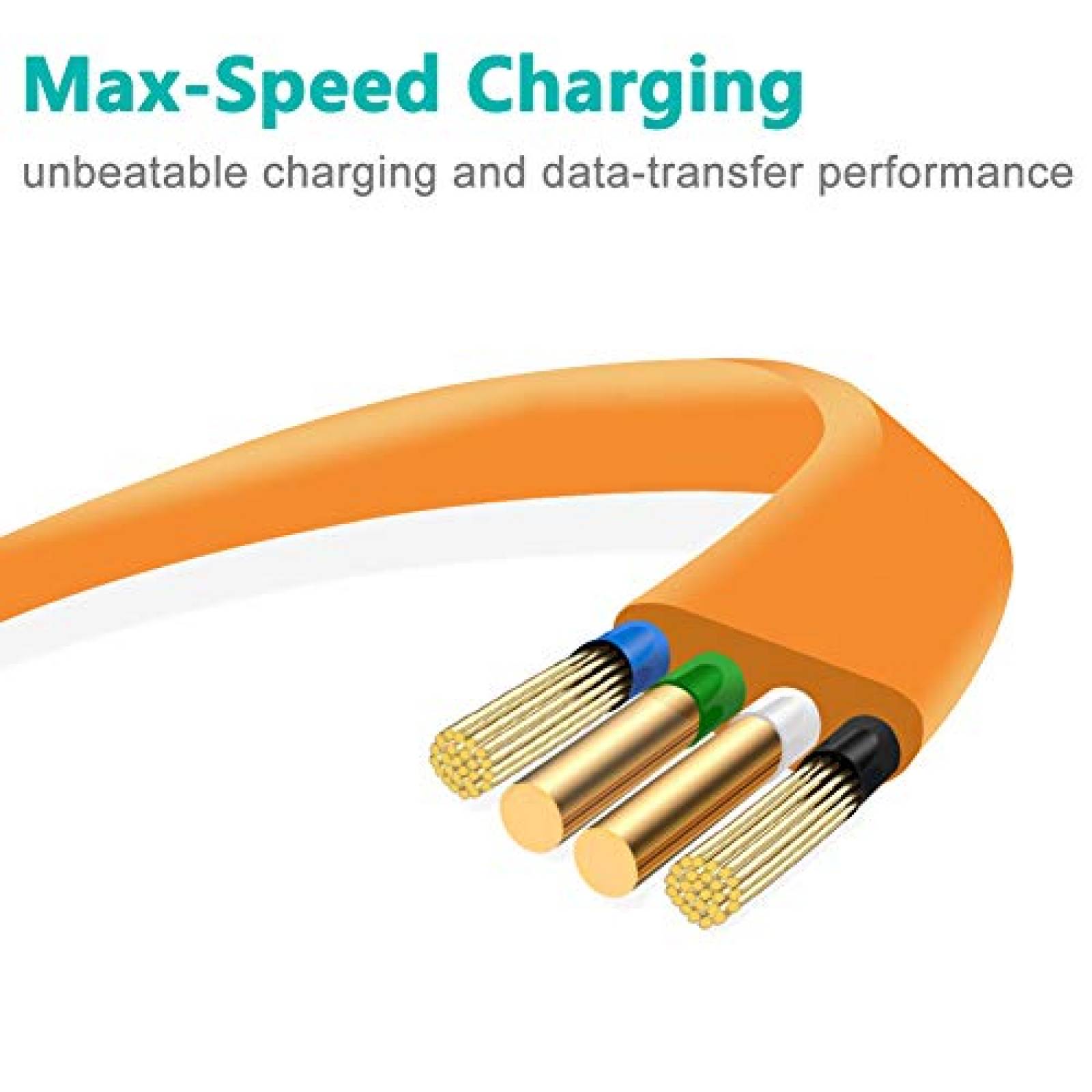 Cable Cargador SCOVEE JBL Inalambrico Compatible -Naranja