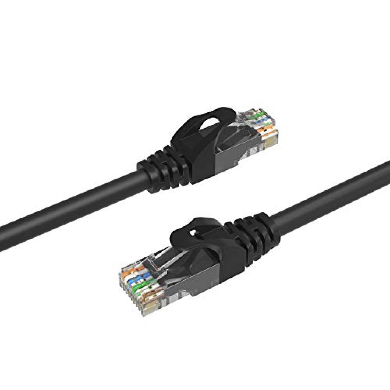 Cable Ethernet SHD Cat6 2 unidades Computador 15 pies -Negro