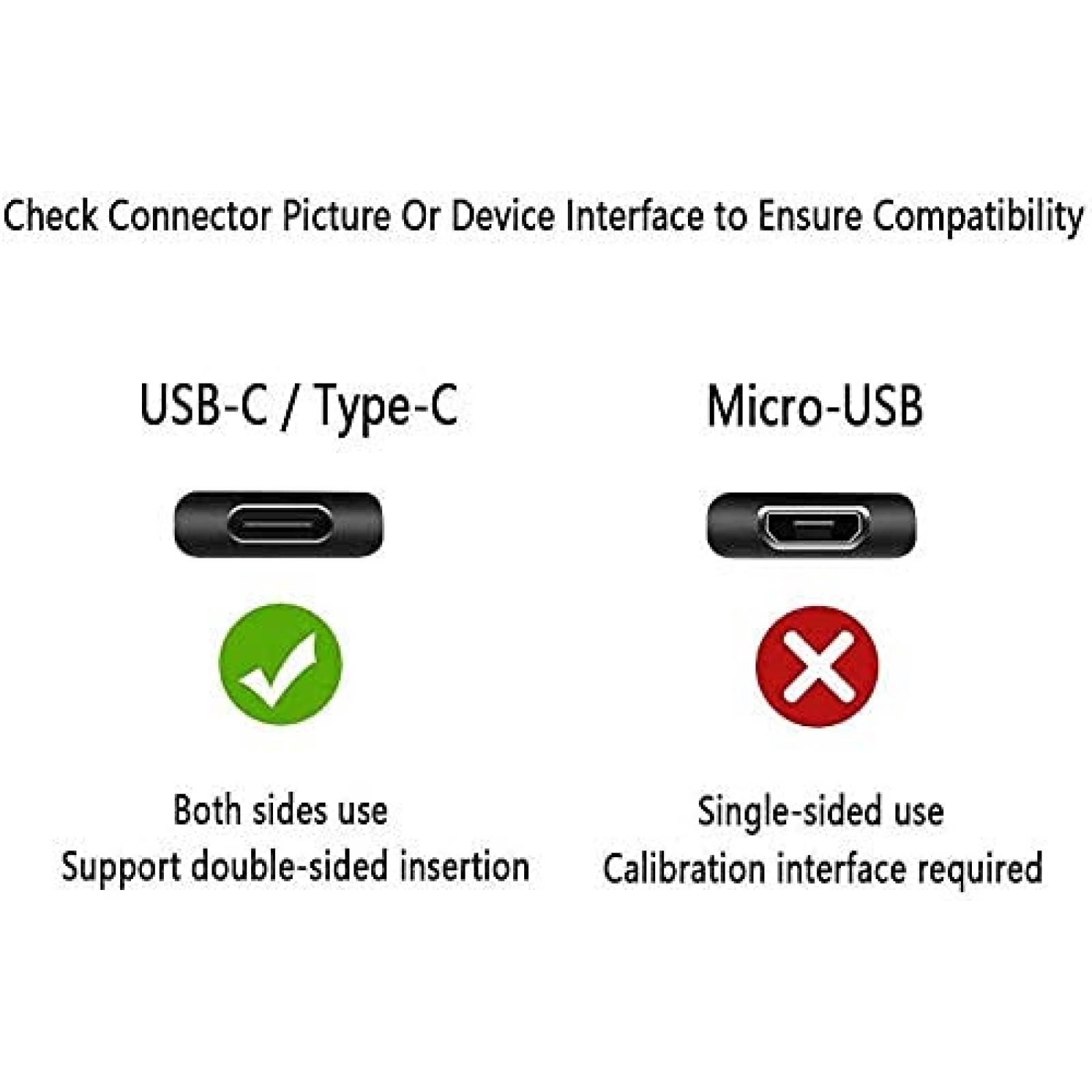 Cable de carga SIOCEN USB C para GoPro de 4.5 ft -Negro