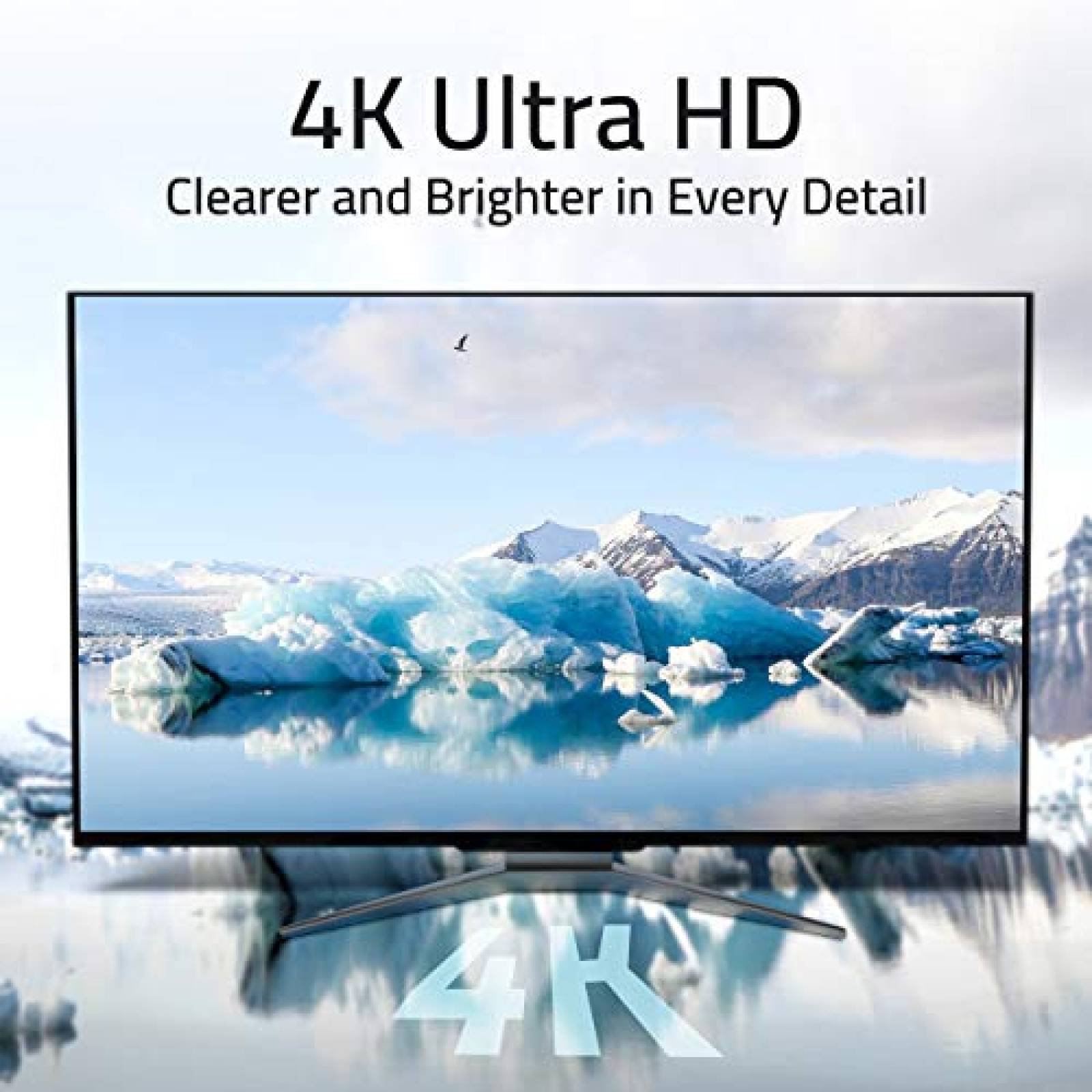 Adaptador STARWARE 2 Pzs DisplayPort a HDMI 4K UHD -Gris