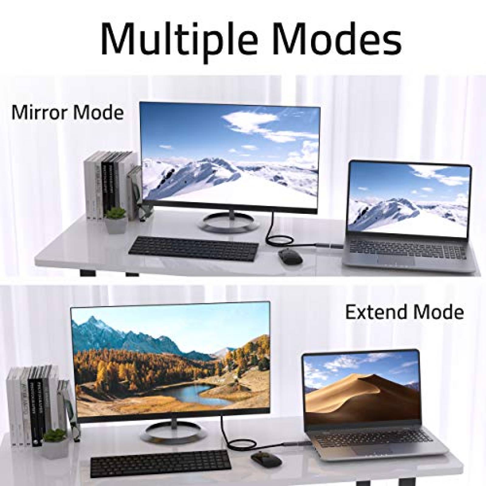 Adaptador STARWARE 2 Pzs DisplayPort a HDMI 4K UHD -Gris