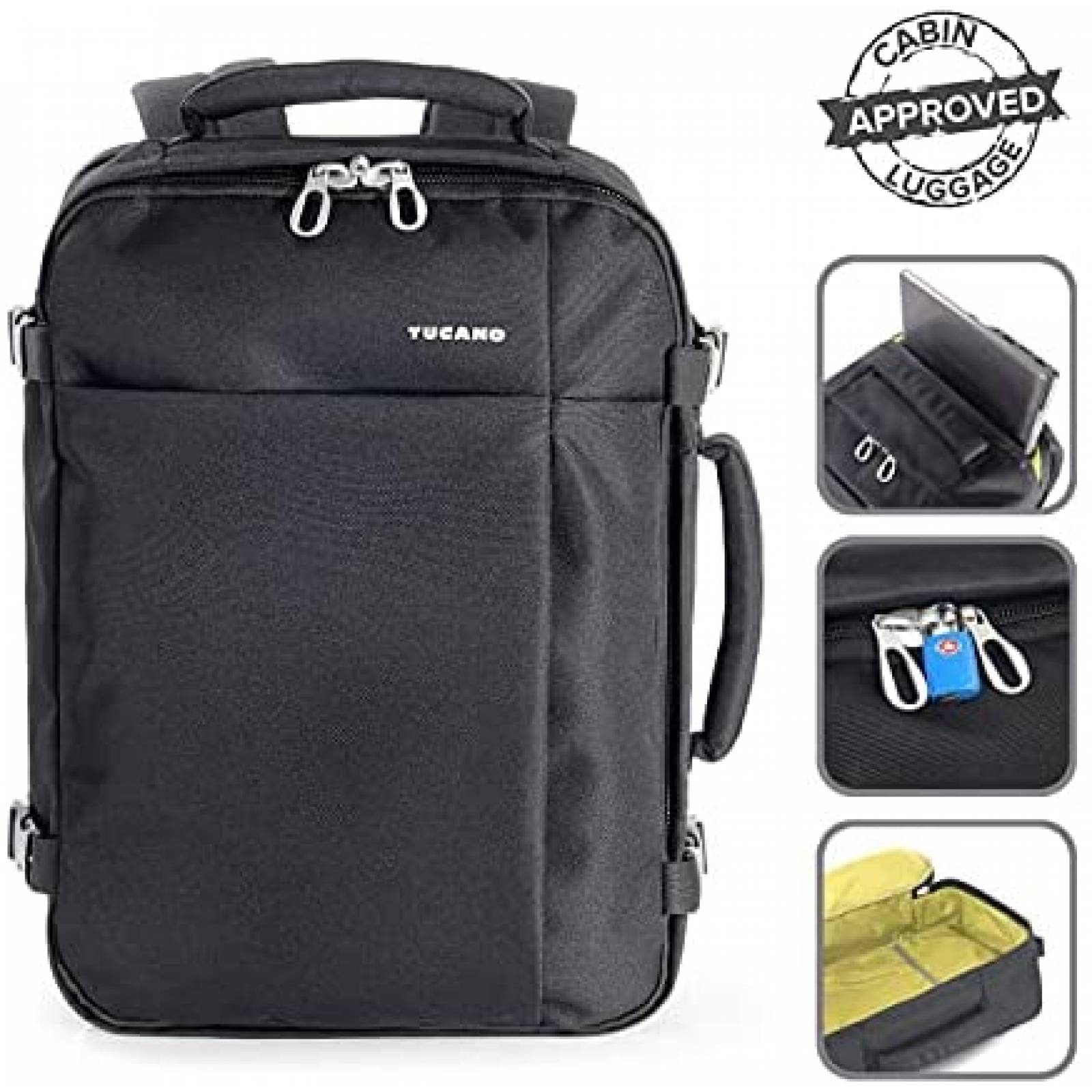 Mochila Tucano Tujo 20L 30cm x 40cm x 15cm -Negro