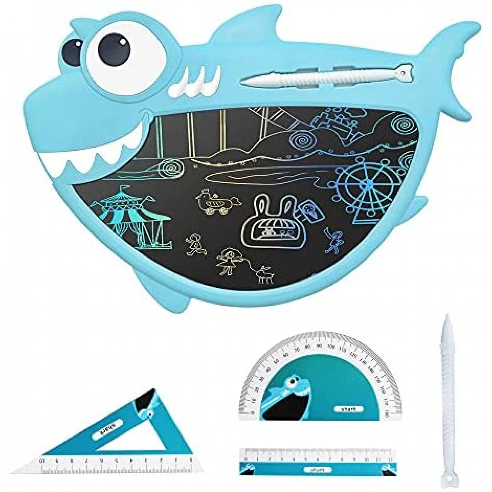 Tablet Grafica para Niños Twinkstar de 8.5'' Tiburon -Azul