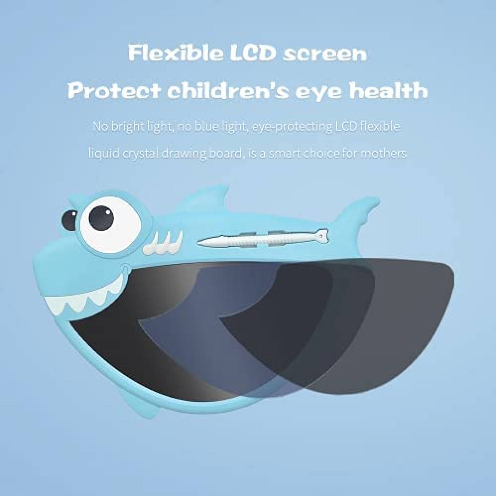 Tablet Grafica para Niños Twinkstar de 8.5'' Tiburon -Azul