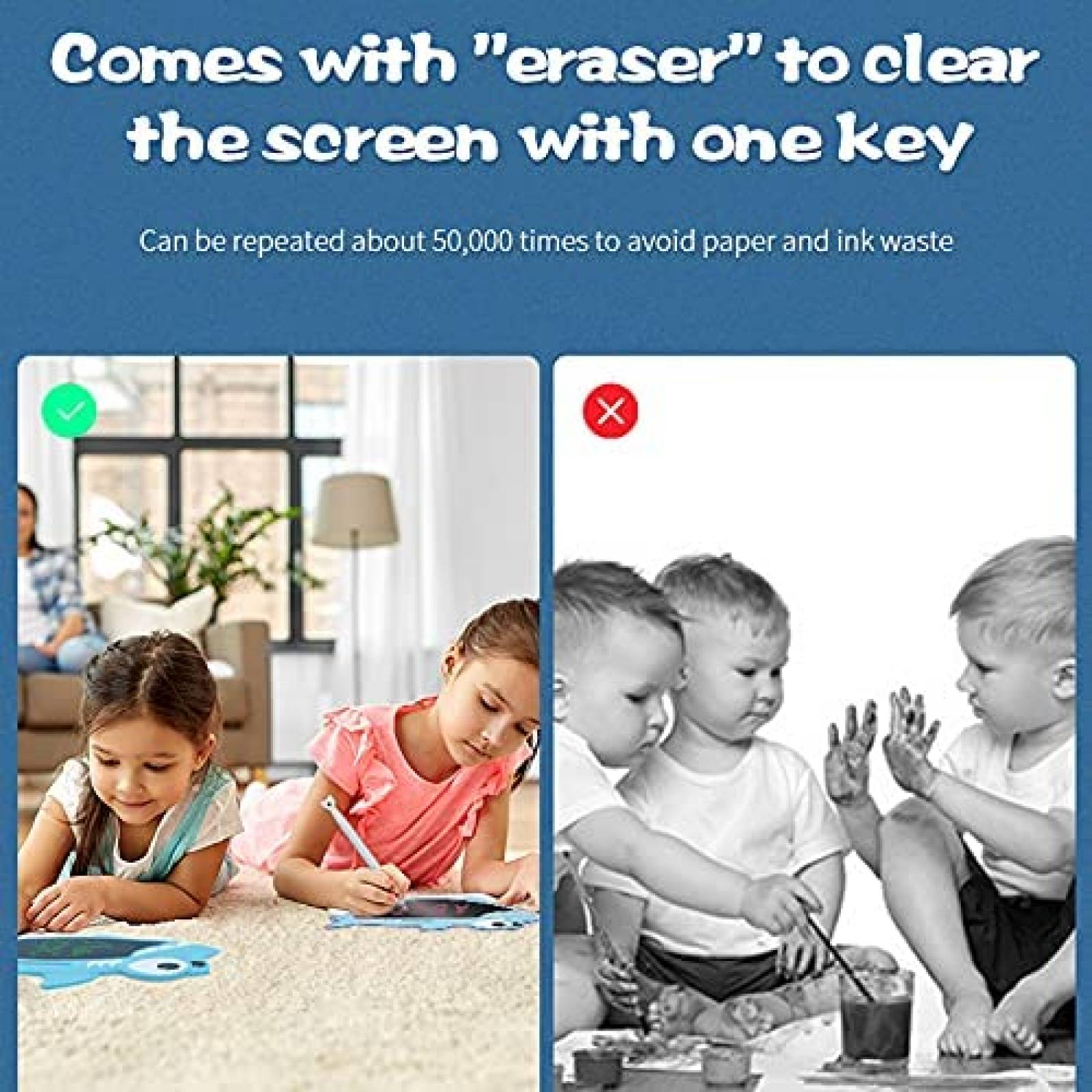 Tablet Grafica para Niños Twinkstar de 8.5'' Tiburon -Azul