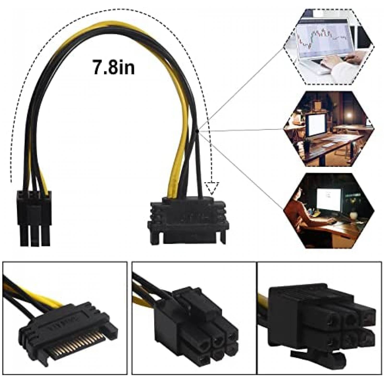Pack elevador PCIe minado bitcoin TXY X4 16A -Negro