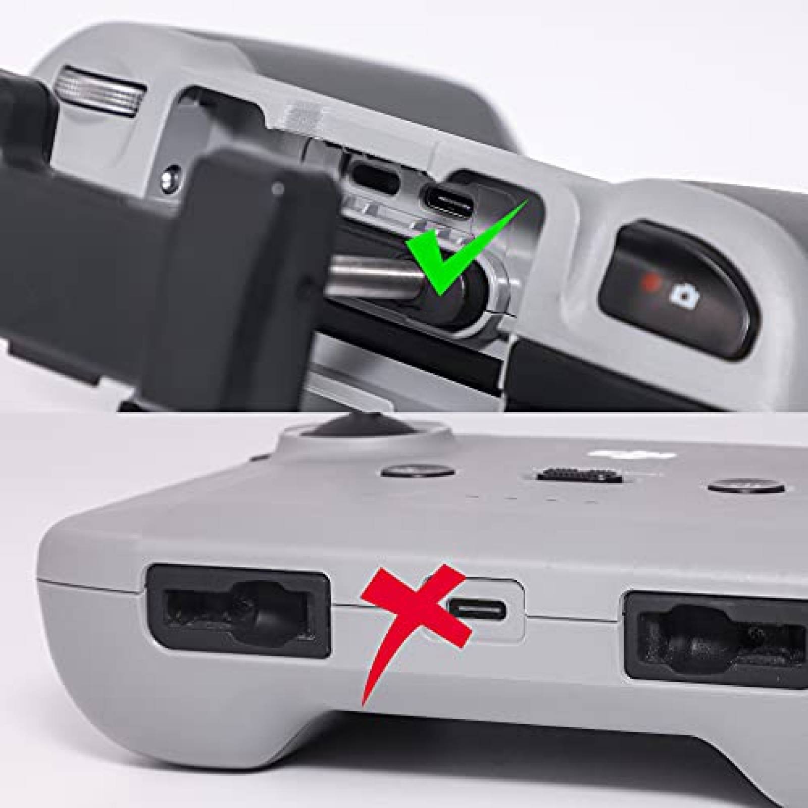 Cable con entrada USB C a USB C VCUTECH 1.1ft -Gris