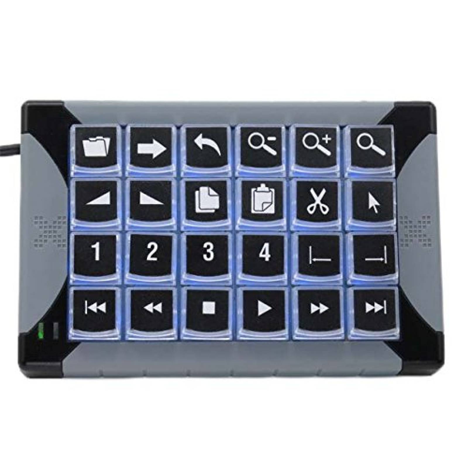 Teclados programable X-keys XK-24 Clasico 24 teclas -Negro
