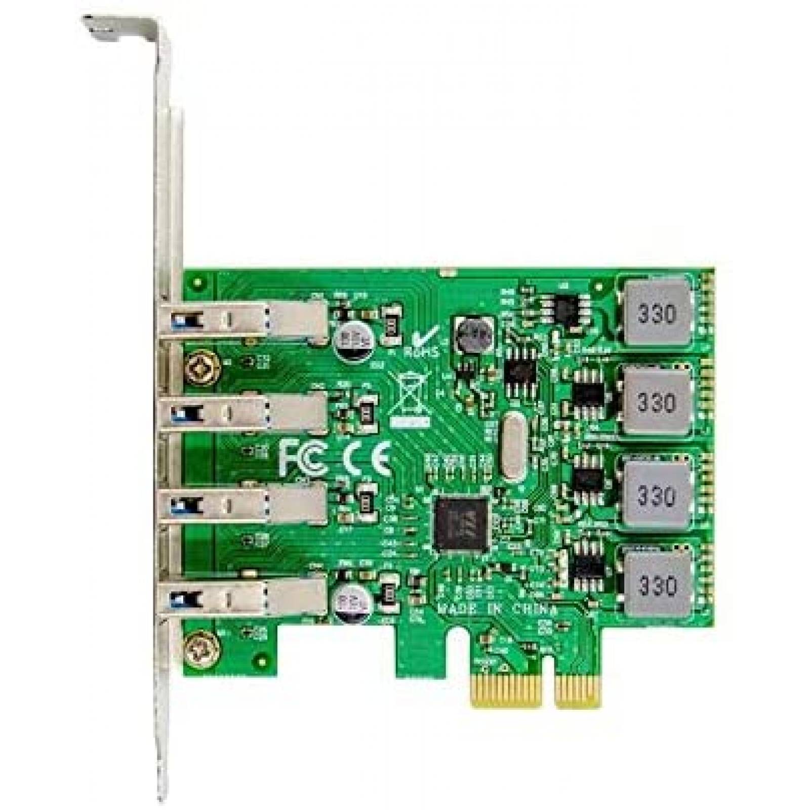 Tarjeta PCI Express X-MEDIA Adaptadora USB 3.0 de 4 Puertos