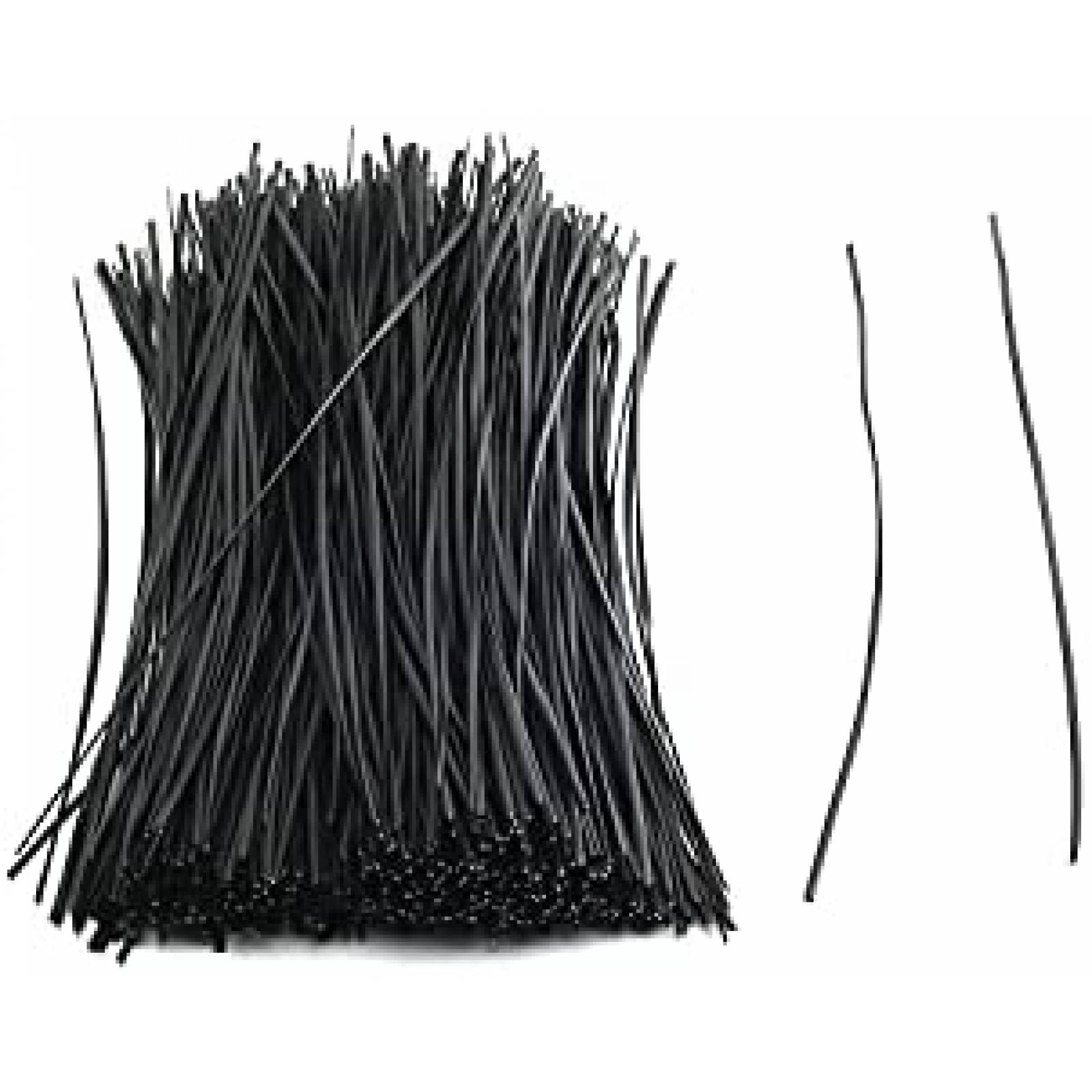 Tiras plastico Yinpecly 500 unidades Metal PVC 7.84" -Negro